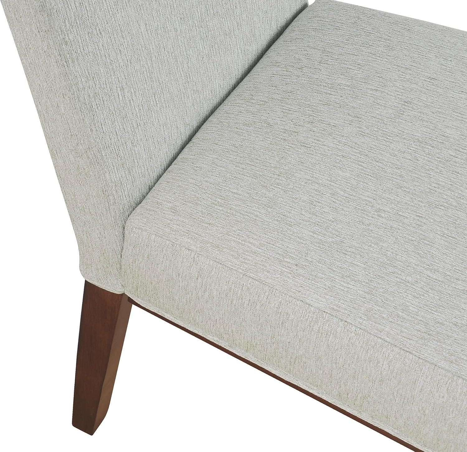 imageHomePop Kolbe Upholstered Dining Chair Sustainable Gray Woven 195 Seat Height Ideal for 2931 Inch Tables Single PackSustainable Gray Woven