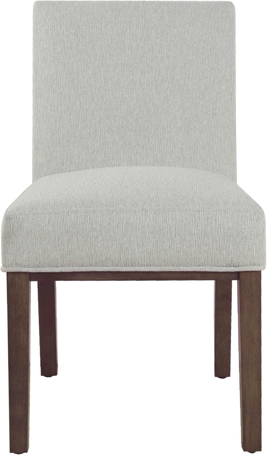 imageHomePop Kolbe Upholstered Dining Chair Sustainable Gray Woven 195 Seat Height Ideal for 2931 Inch Tables Single PackSustainable Gray Woven