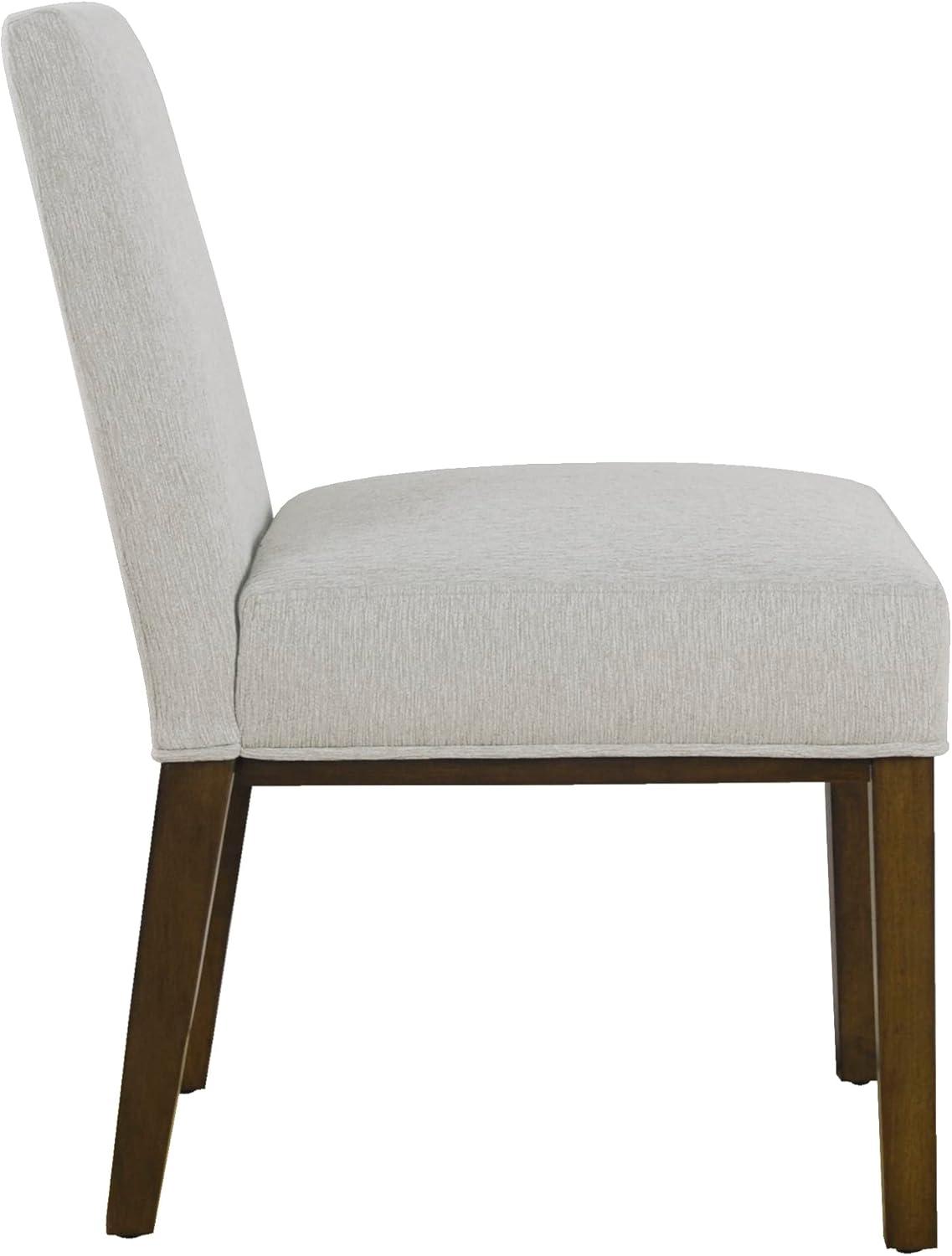 imageHomePop Kolbe Upholstered Dining Chair Sustainable Gray Woven 195 Seat Height Ideal for 2931 Inch Tables Single PackSustainable Gray Woven