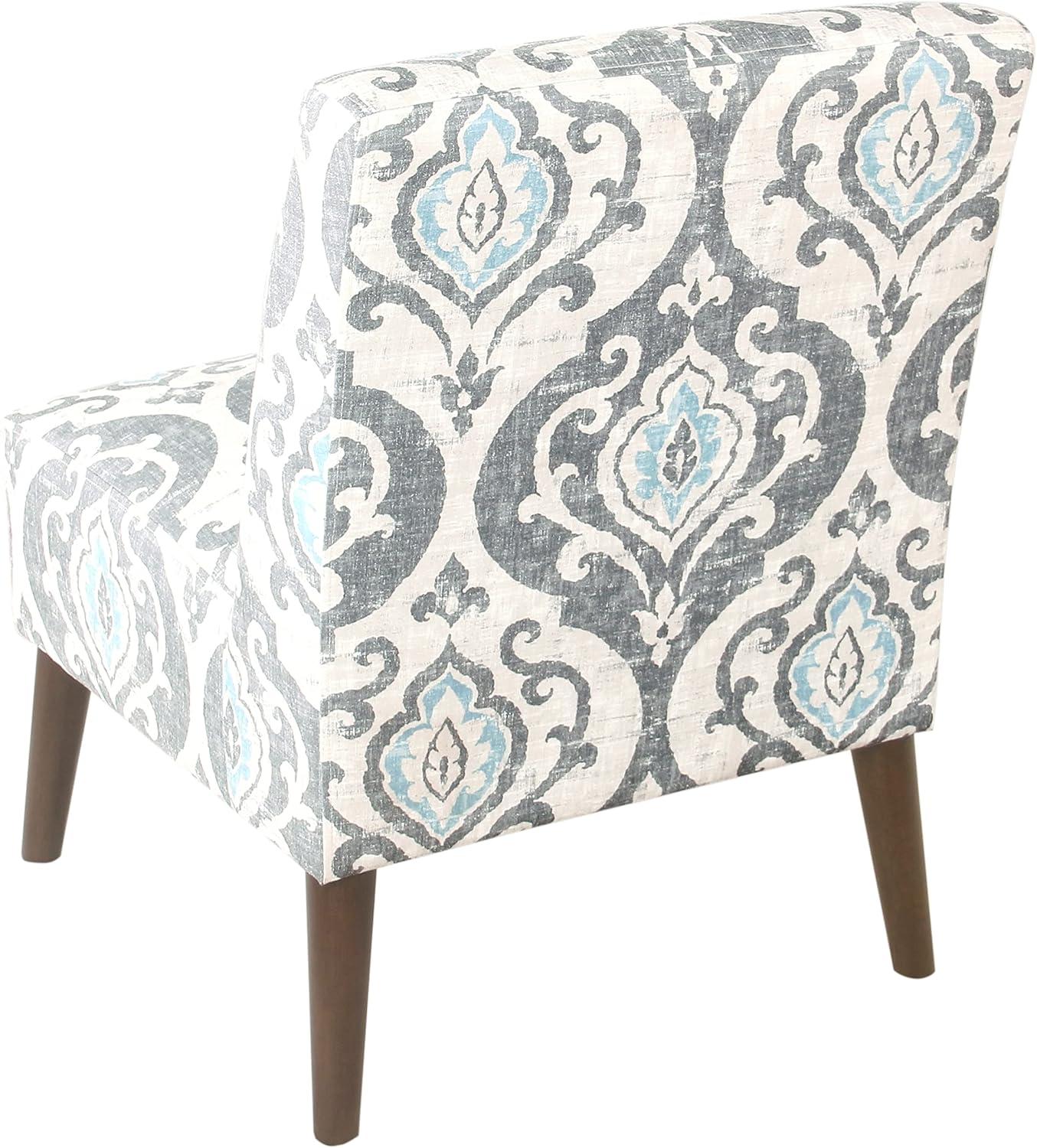 imageHomePop Modern Armless Dining Accent Chair Suri BlueSuri Blue