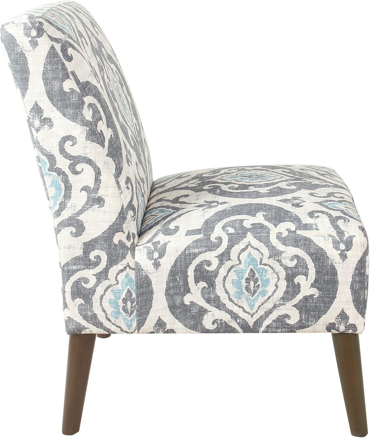 imageHomePop Modern Armless Dining Accent Chair Suri BlueSuri Blue
