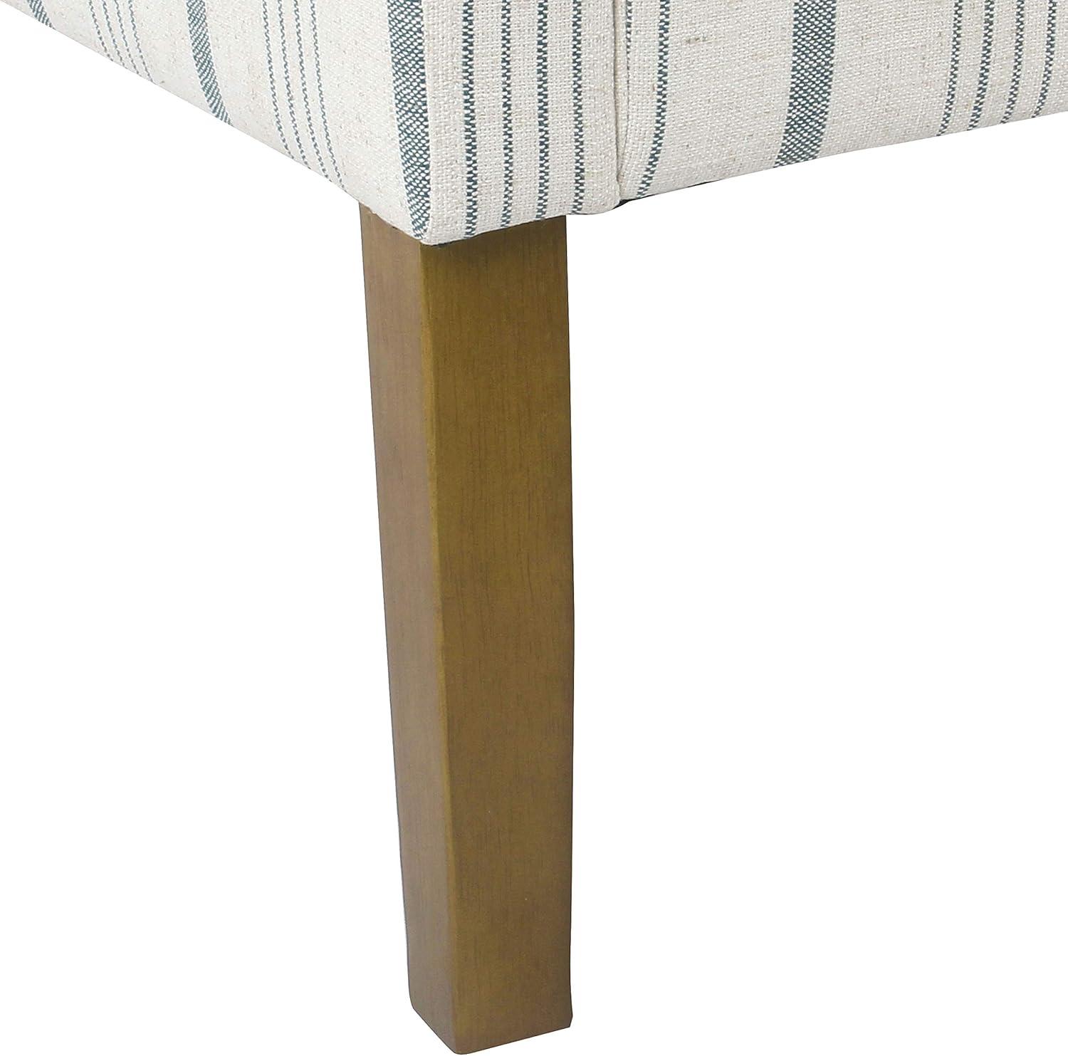 imageHomePop Modern Swoop Arm Accent Chair Blue Stripes