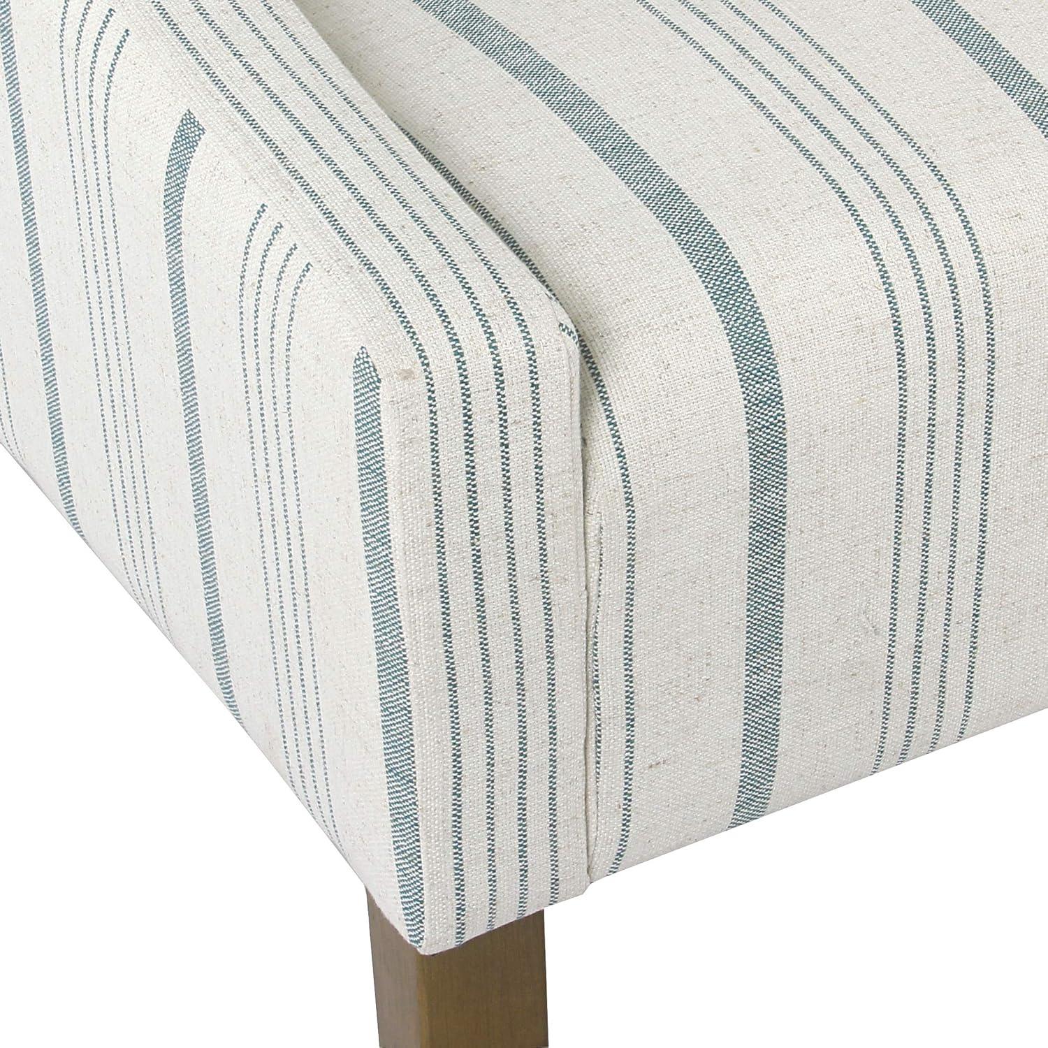 imageHomePop Modern Swoop Arm Accent Chair Blue Stripes