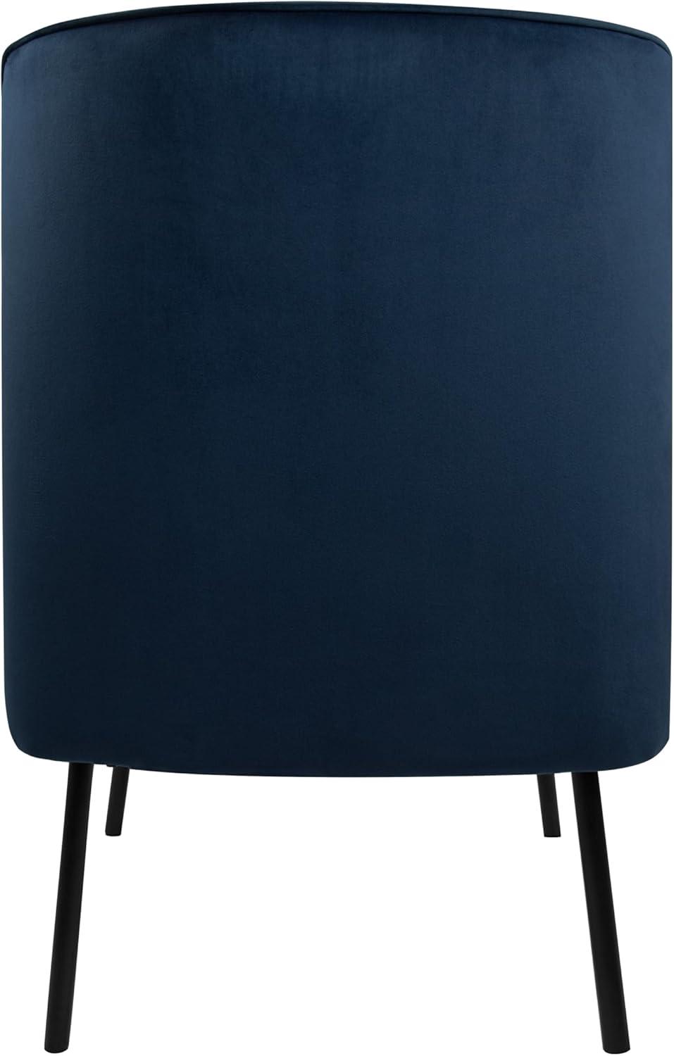 imageHomePop Mordern Accent Chair Homepop Home Dcor Accent Chairs for Living Room amp Bedroom Fabric Reading Living Room Side Chair Single Sofa with Lounge Seat and Metal Legs Green VelvetNavy