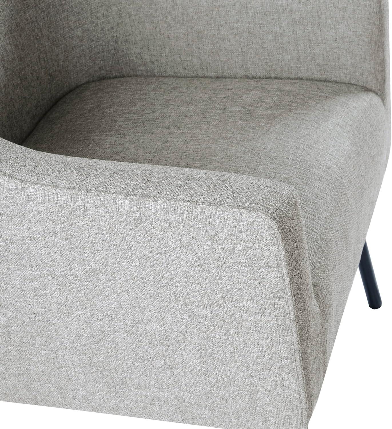 imageHomePop Mordern Accent Chair Homepop Home Dcor Accent Chairs for Living Room amp Bedroom Fabric Reading Living Room Side Chair Single Sofa with Lounge Seat and Metal Legs Green VelvetSustainable Gray Woven