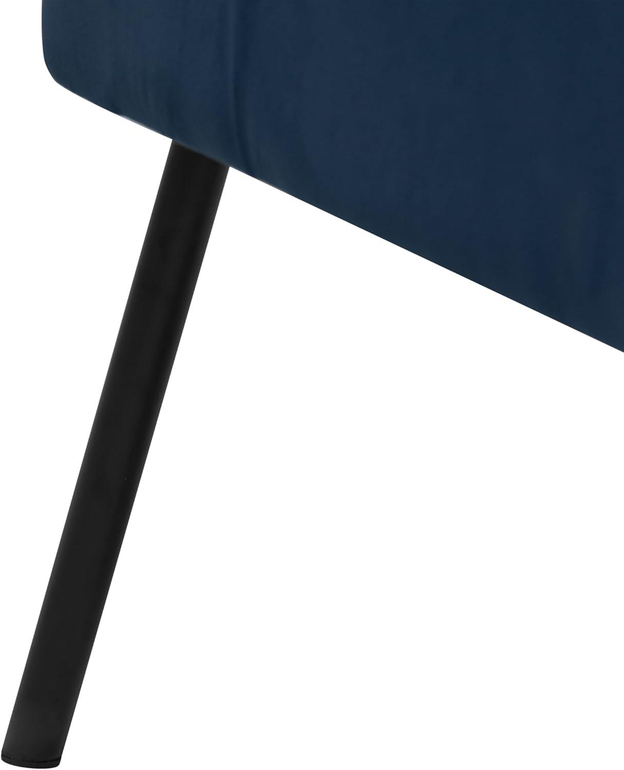 imageHomePop Mordern Accent Chair Homepop Home Dcor Accent Chairs for Living Room amp Bedroom Fabric Reading Living Room Side Chair Single Sofa with Lounge Seat and Metal Legs Green VelvetNavy