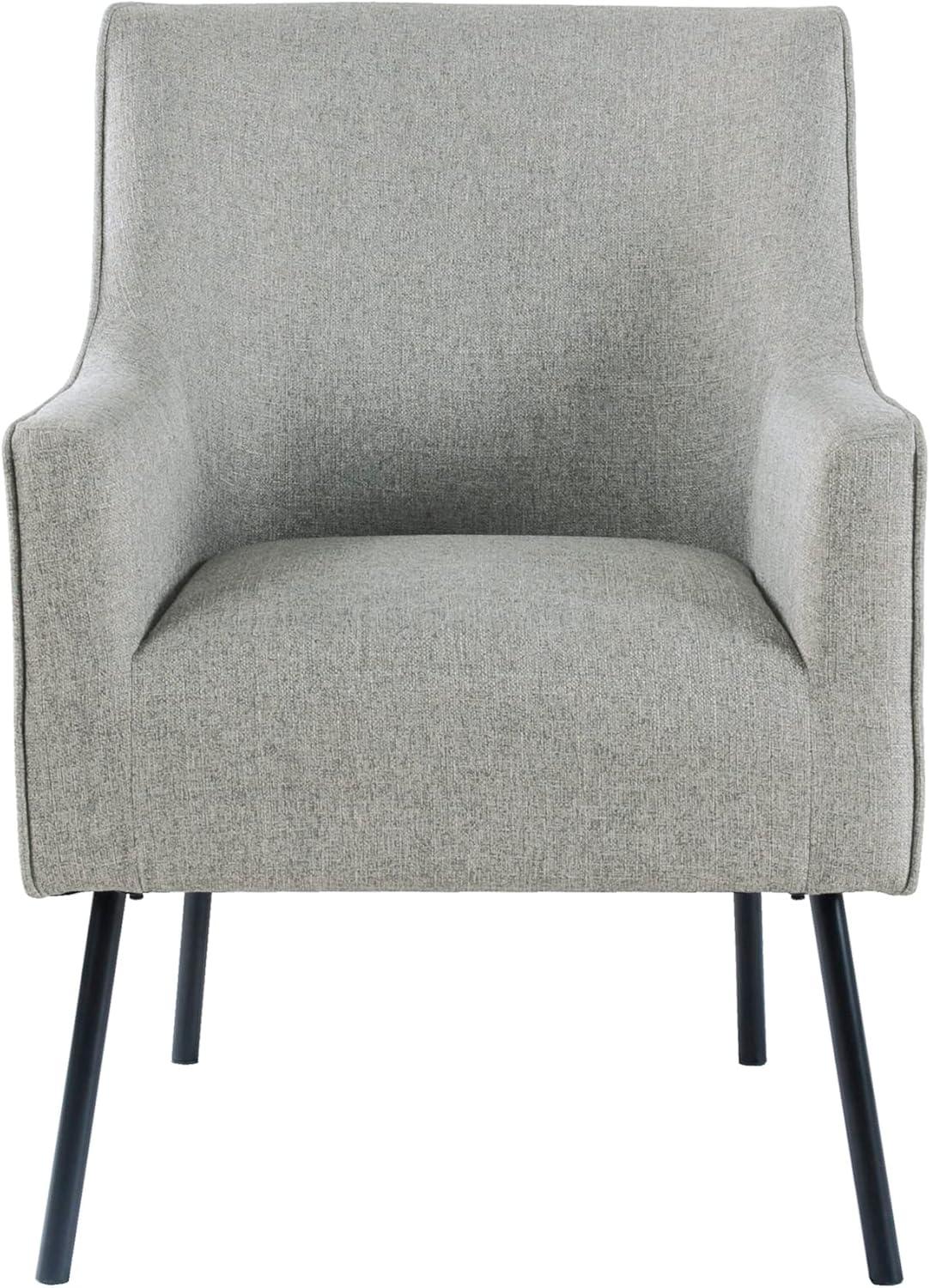 imageHomePop Mordern Accent Chair Homepop Home Dcor Accent Chairs for Living Room amp Bedroom Fabric Reading Living Room Side Chair Single Sofa with Lounge Seat and Metal Legs Green VelvetSustainable Gray Woven