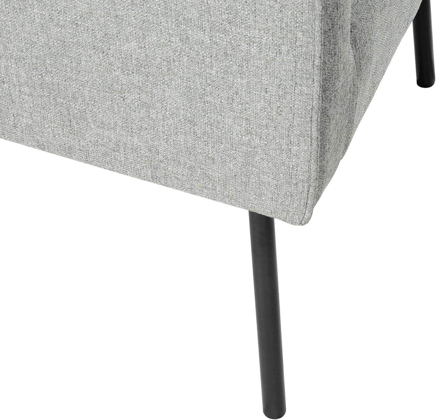 imageHomePop Mordern Accent Chair Homepop Home Dcor Accent Chairs for Living Room amp Bedroom Fabric Reading Living Room Side Chair Single Sofa with Lounge Seat and Metal Legs Green VelvetSustainable Gray Woven