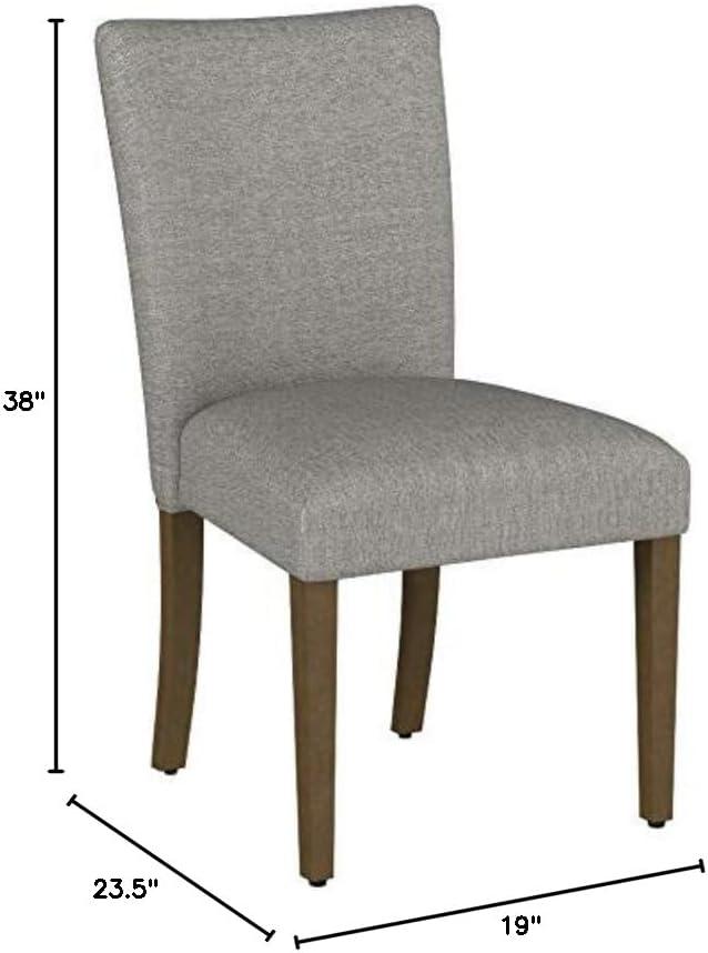 imageHomePop Parsons Classic Upholstered Accent Dining Chair Single Pack GreyGrey