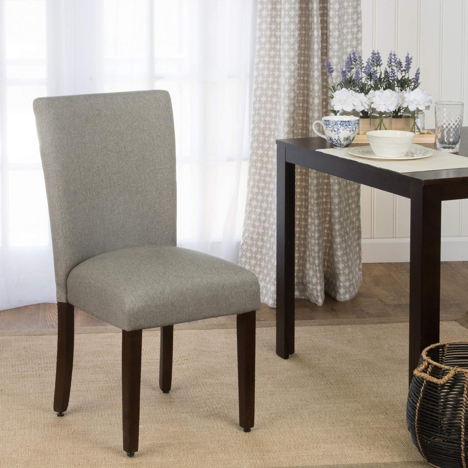 imageHomePop Parsons Classic Upholstered Accent Dining Chair Single Pack GreyGrey