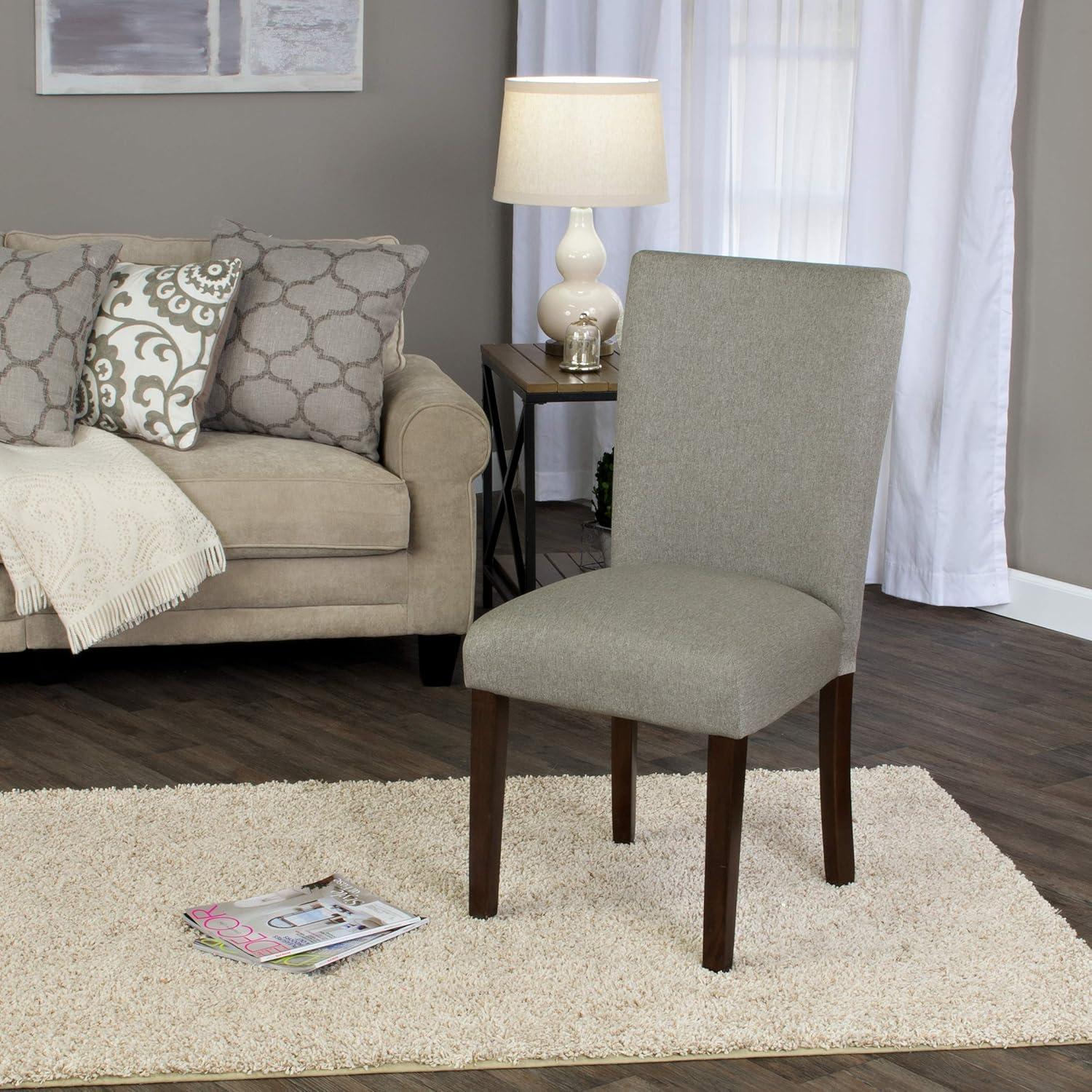 imageHomePop Parsons Classic Upholstered Accent Dining Chair Single Pack GreyGrey