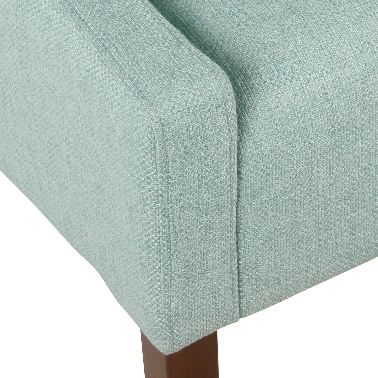 imageHomePop Velvet Swoop Arm Accent Chair Suri BlueAqua