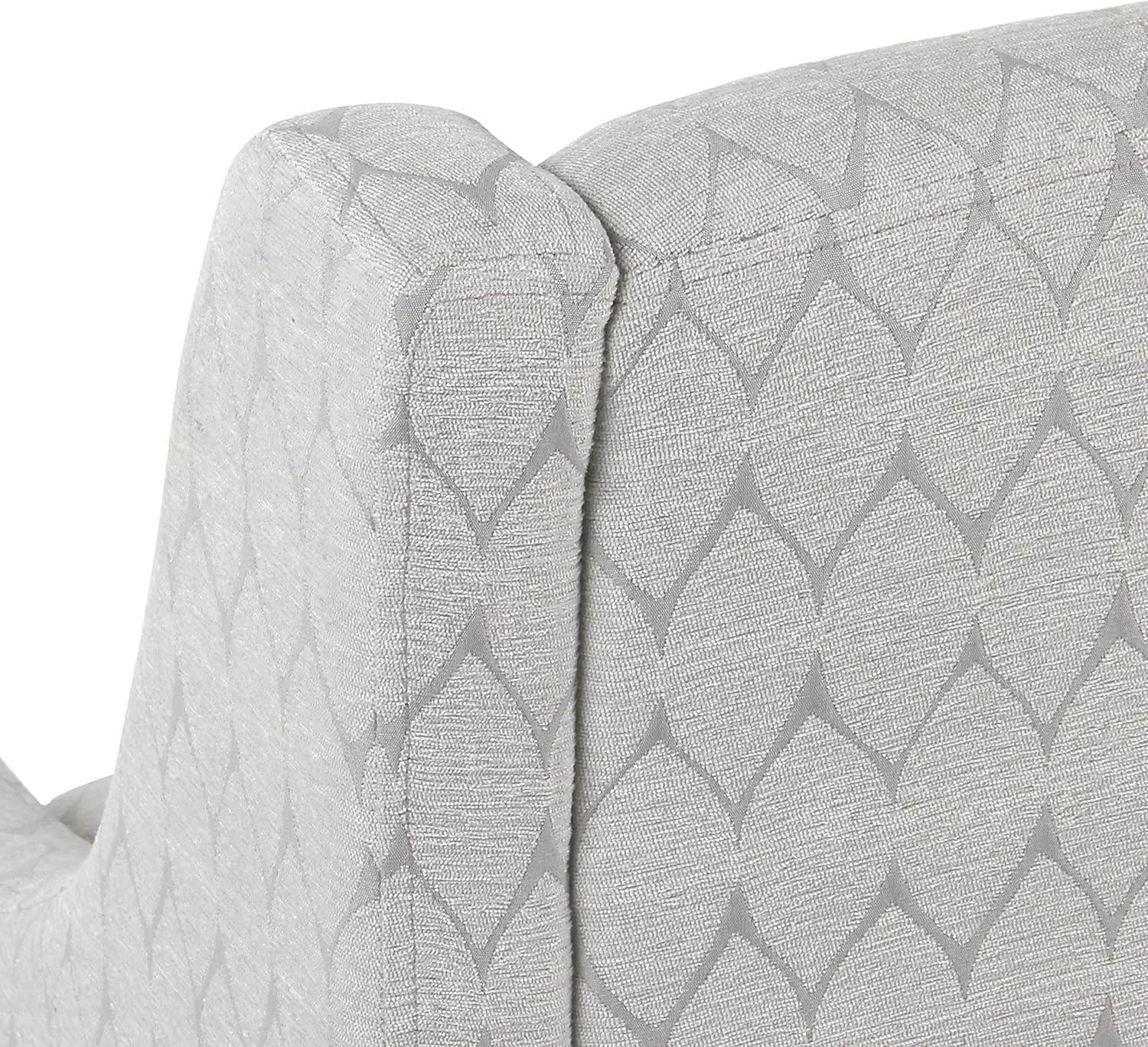 imageHomePop Velvet Swoop Arm Accent Chair Suri BlueGray Leaf