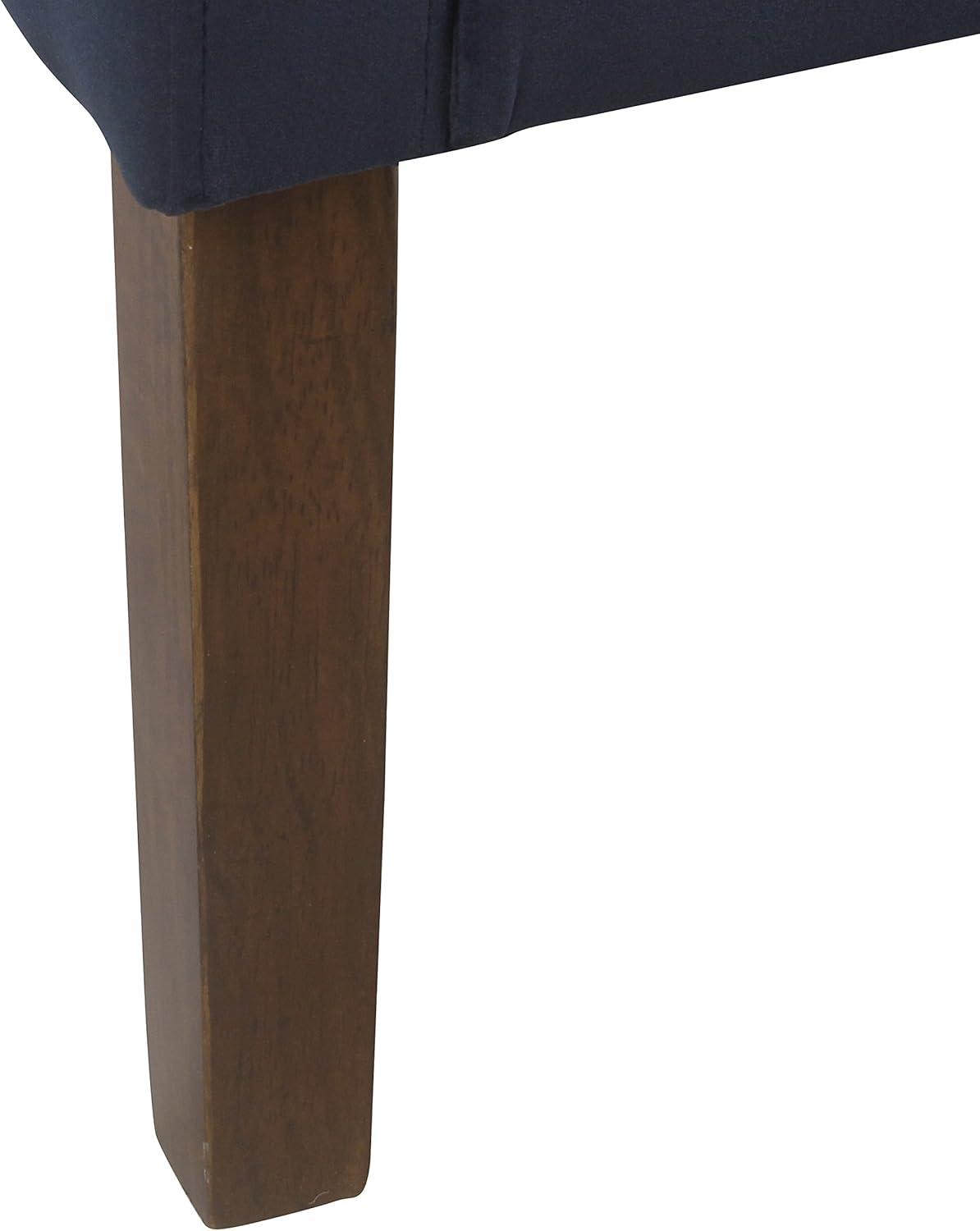 imageHomePop Velvet Swoop Arm Accent Chair Suri BlueNavy