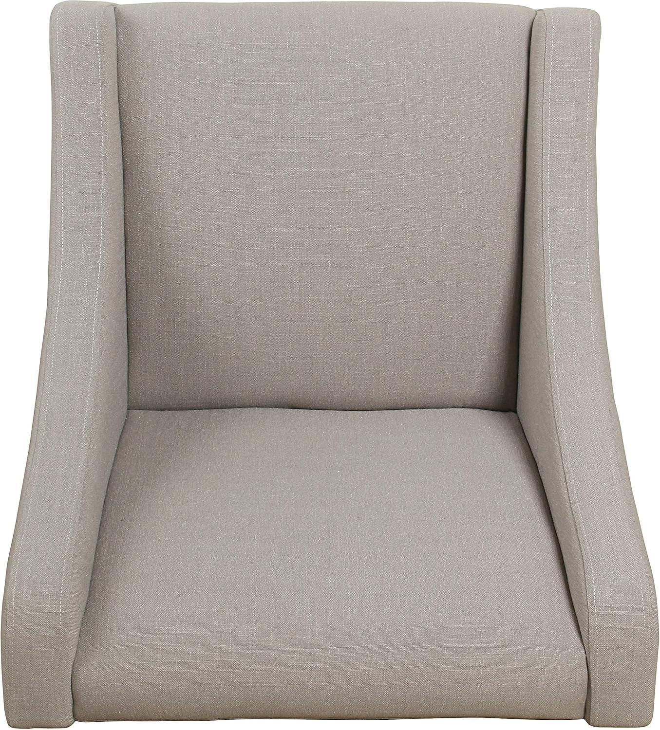 imageHomePop Velvet Swoop Arm Accent Chair Suri BlueSand Dune