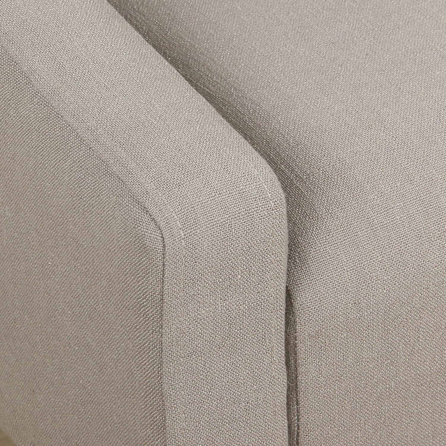 imageHomePop Velvet Swoop Arm Accent Chair Suri BlueSand Dune