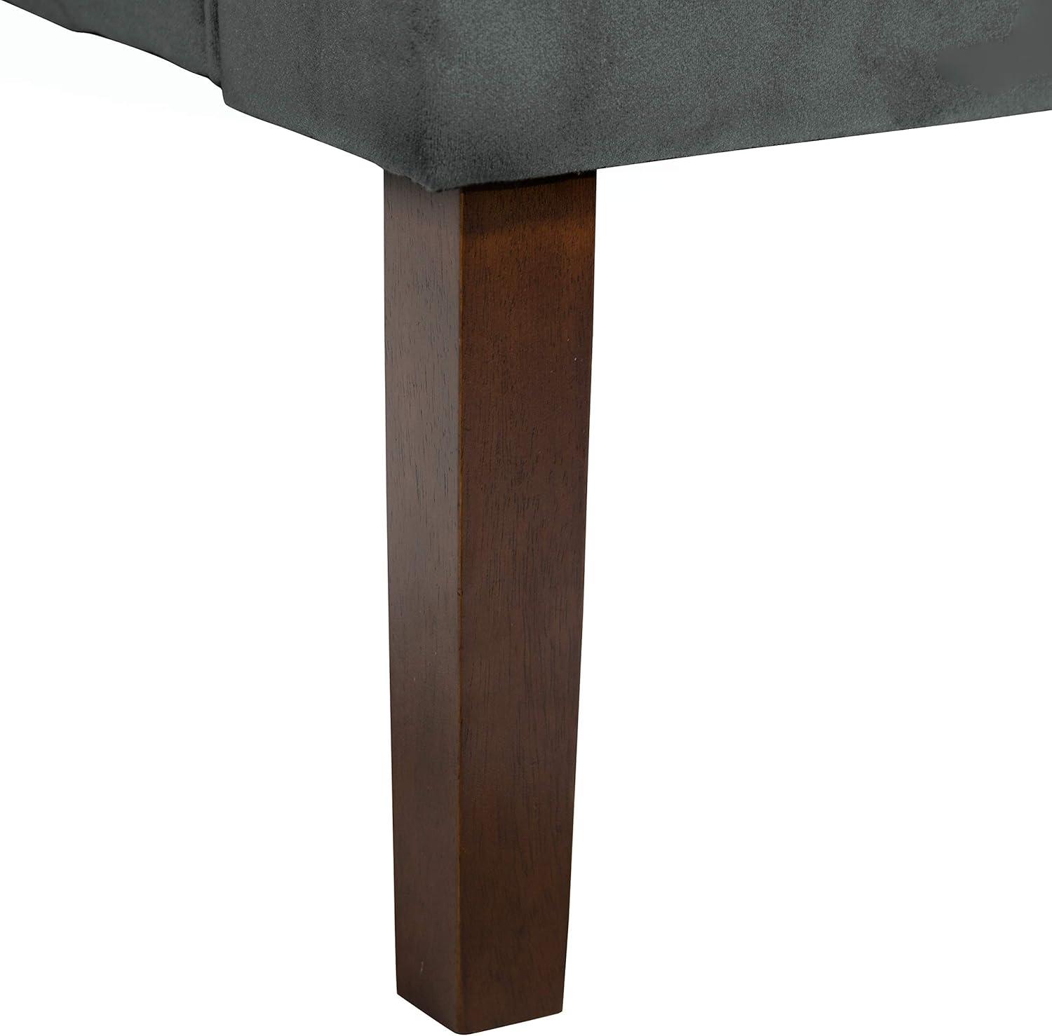 imageHomePop Velvet Swoop Arm LivingRoomChairs Textured Grey