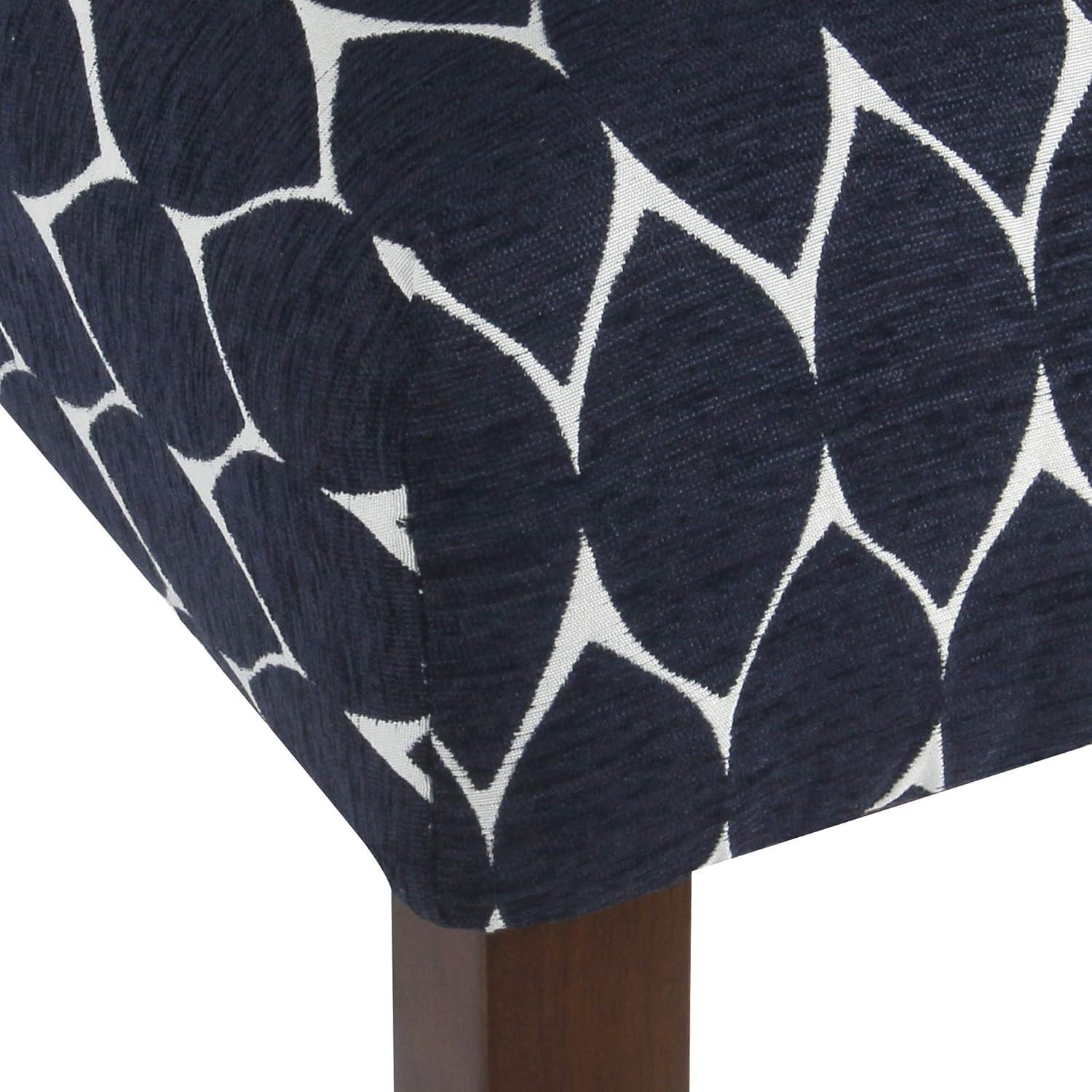 imageHomepop Home Decor Classic Counter Height Bar Stools 24 Inch Bar Stools Decorative Home Furniture Cream Mini Grid PatternTextured Navy