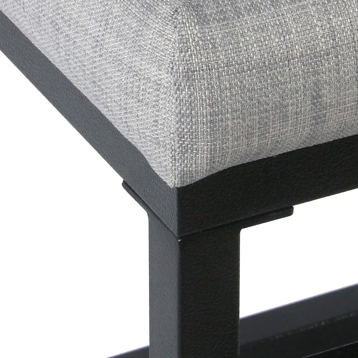 imageHomepop Home Decor Modern 24Inch Counter Stool Backless Metal Frame Bar Stools Counter Height Decorative Home Furniture Brown K765124F1552Light Gray