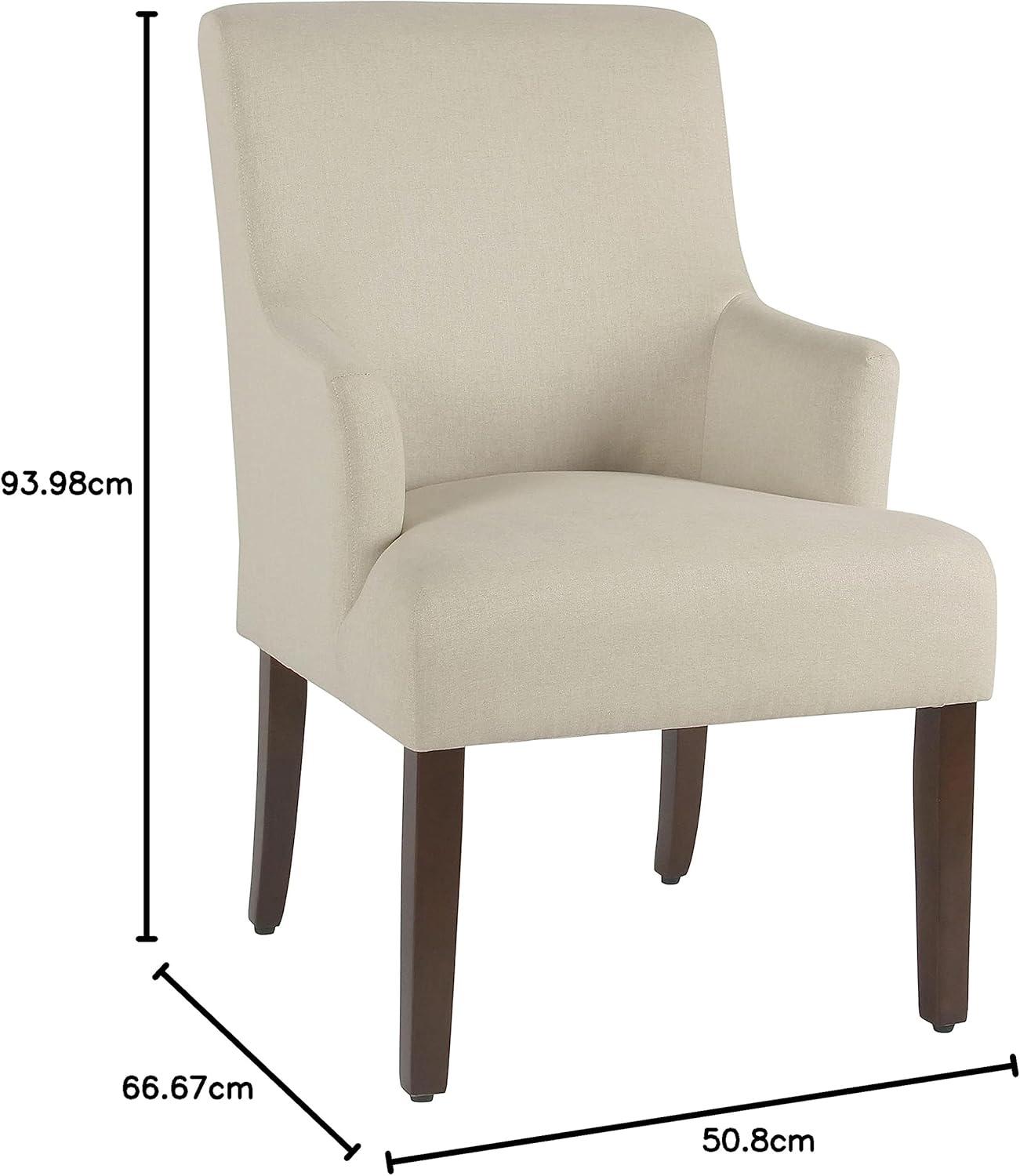 imageHomepop Home Decor Upholstered Anywhere Dining Chair Accent Chairs for Living Room amp Bedroom Decorative Home Furniture CreamCream