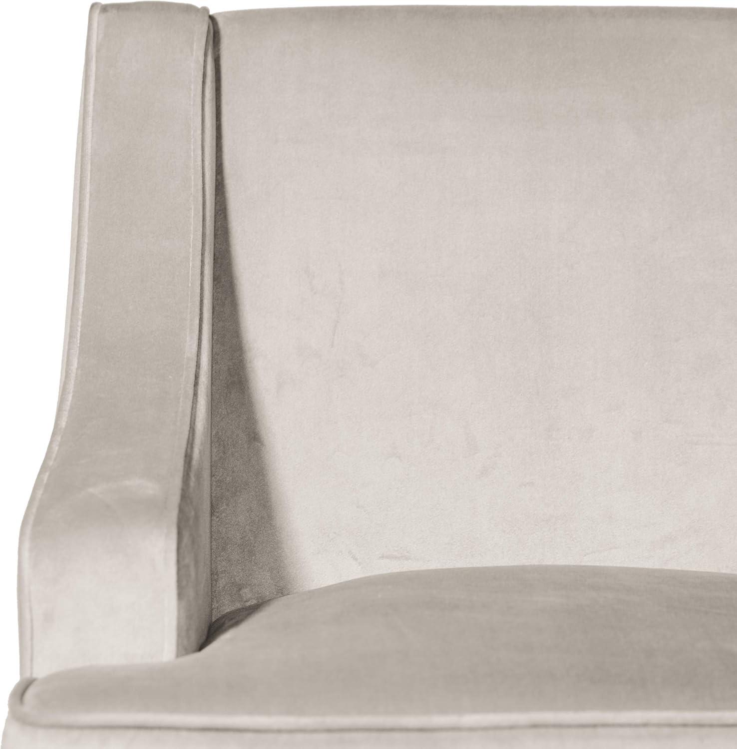 imageHomepop Home Decor Upholstered Classic Swoop Arm Accent Chair Accent Chairs for Living Room amp Bedroom Decorative Home Furniture Blue TrellisVelvet Grey