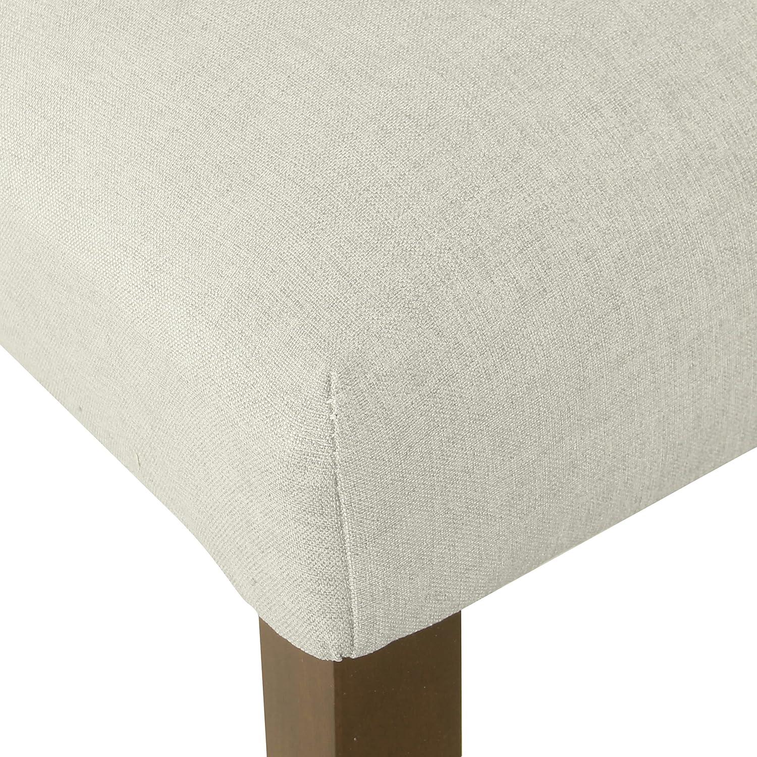 imageHomepop Scalloped Detail Dining ChairUpholstered Parsons Dining Chairs Decorative Home Furniture Cream Textured Woven Set of 2Gray Woven