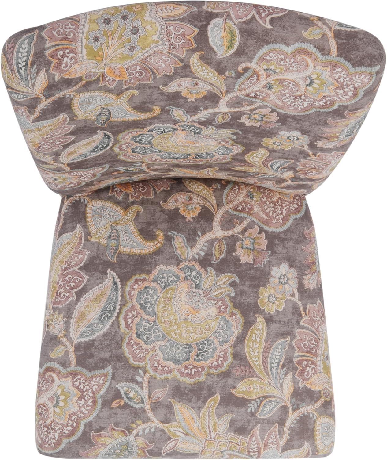 imageHomepop Scalloped Detail Dining ChairUpholstered Parsons Dining Chairs Decorative Home Furniture Cream Textured Woven Set of 2Grey Floral