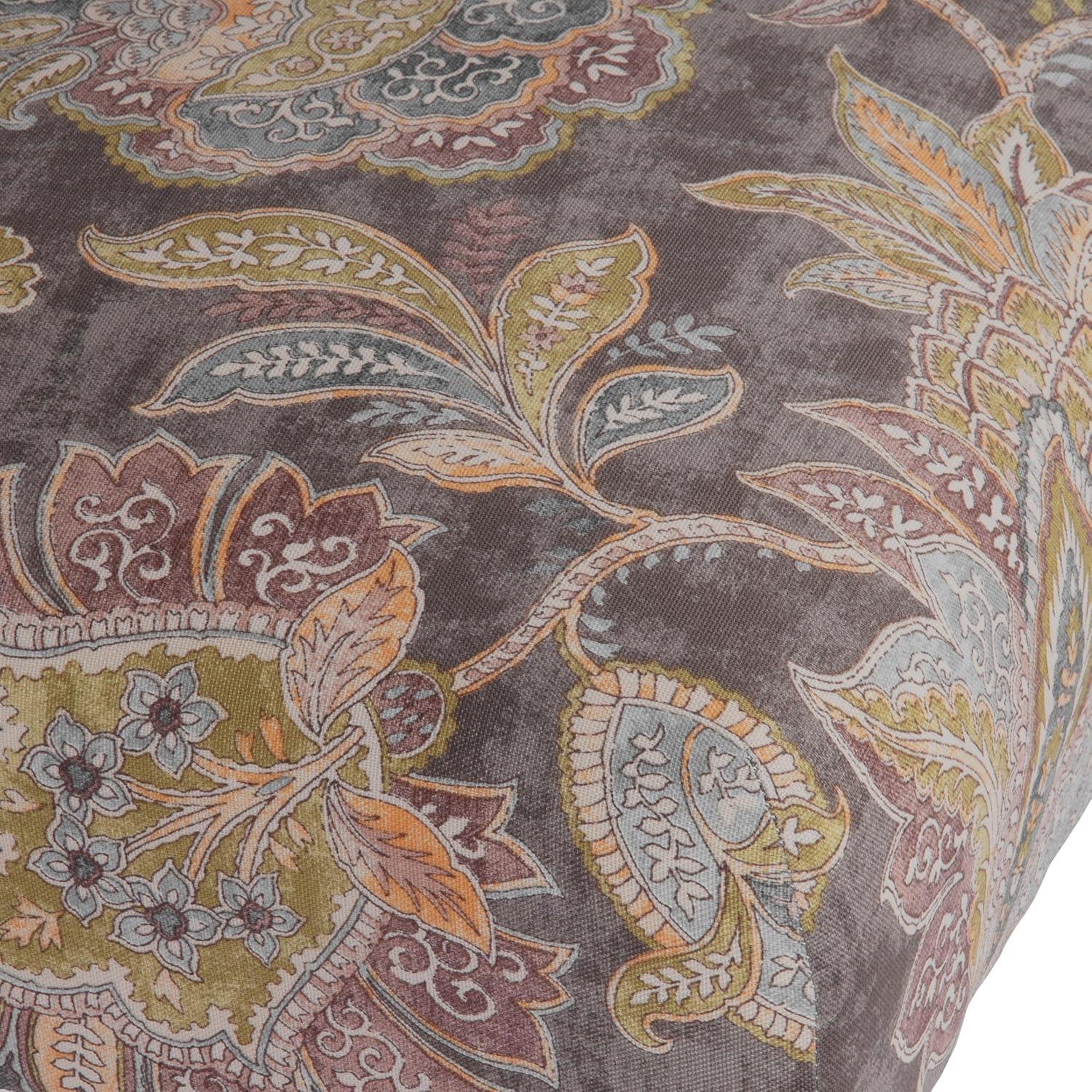 imageHomepop Scalloped Detail Dining ChairUpholstered Parsons Dining Chairs Decorative Home Furniture Cream Textured Woven Set of 2Grey Floral