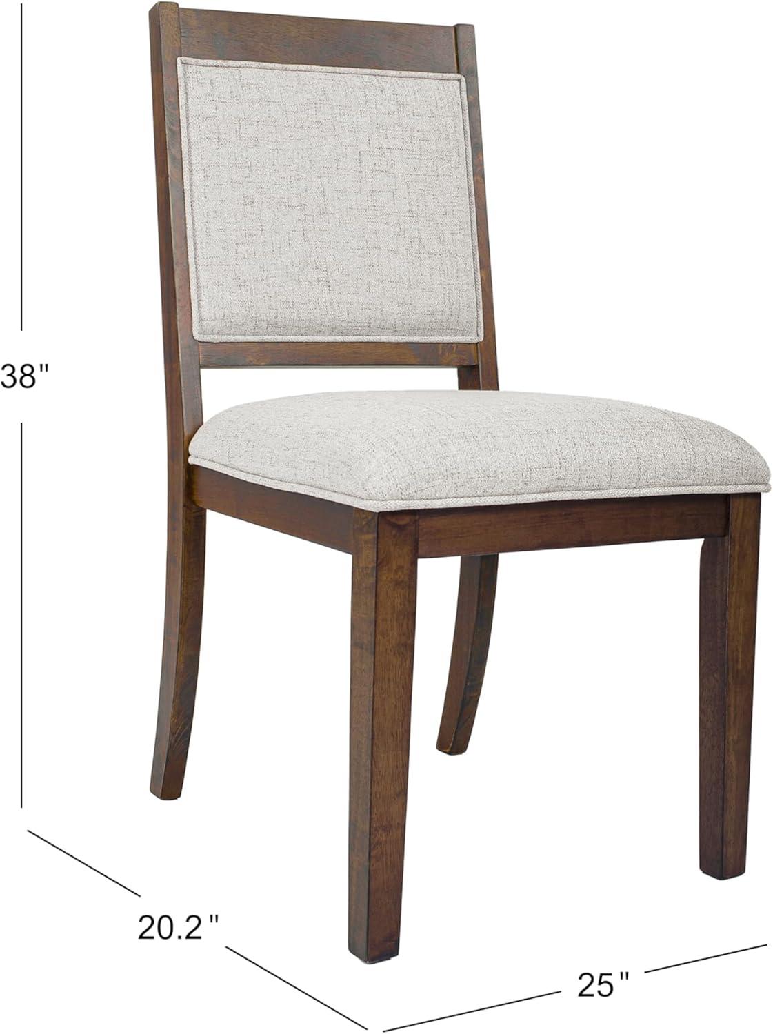 imageHomepop Scalloped Detail Dining ChairUpholstered Parsons Dining Chairs Decorative Home Furniture Cream Textured Woven Set of 2Neutral Textured Solid Set of 2
