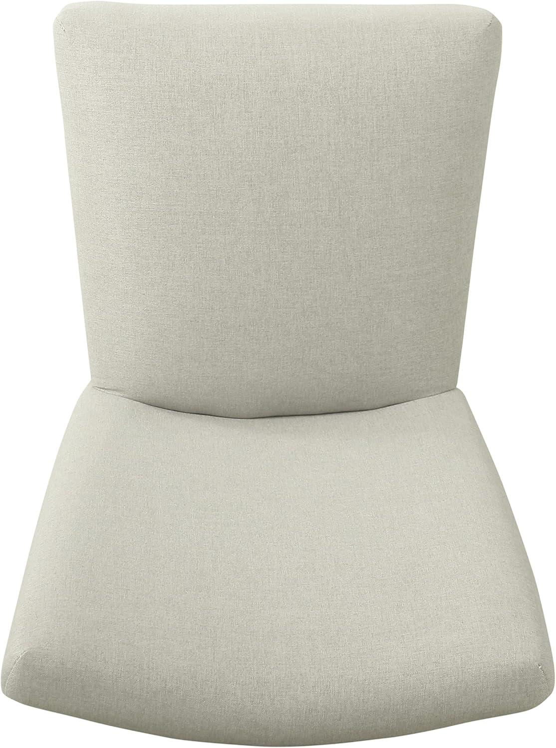 imageHomepop Scalloped Detail Dining ChairUpholstered Parsons Dining Chairs Decorative Home Furniture Cream Textured Woven Set of 2Soft Gray Woven