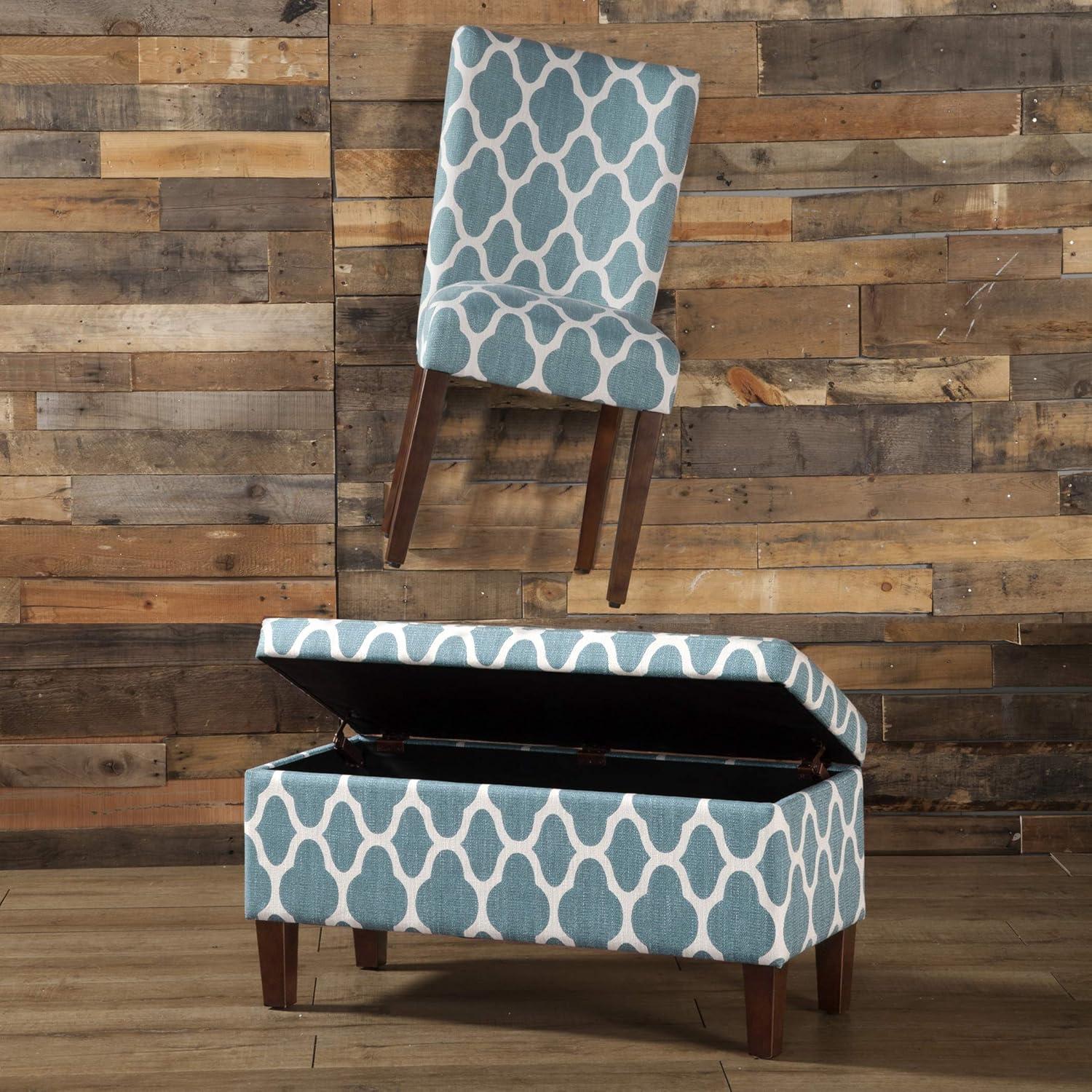 imageHomepop Scalloped Detail Dining ChairUpholstered Parsons Dining Chairs Decorative Home Furniture Cream Textured Woven Set of 2Teal and Cream