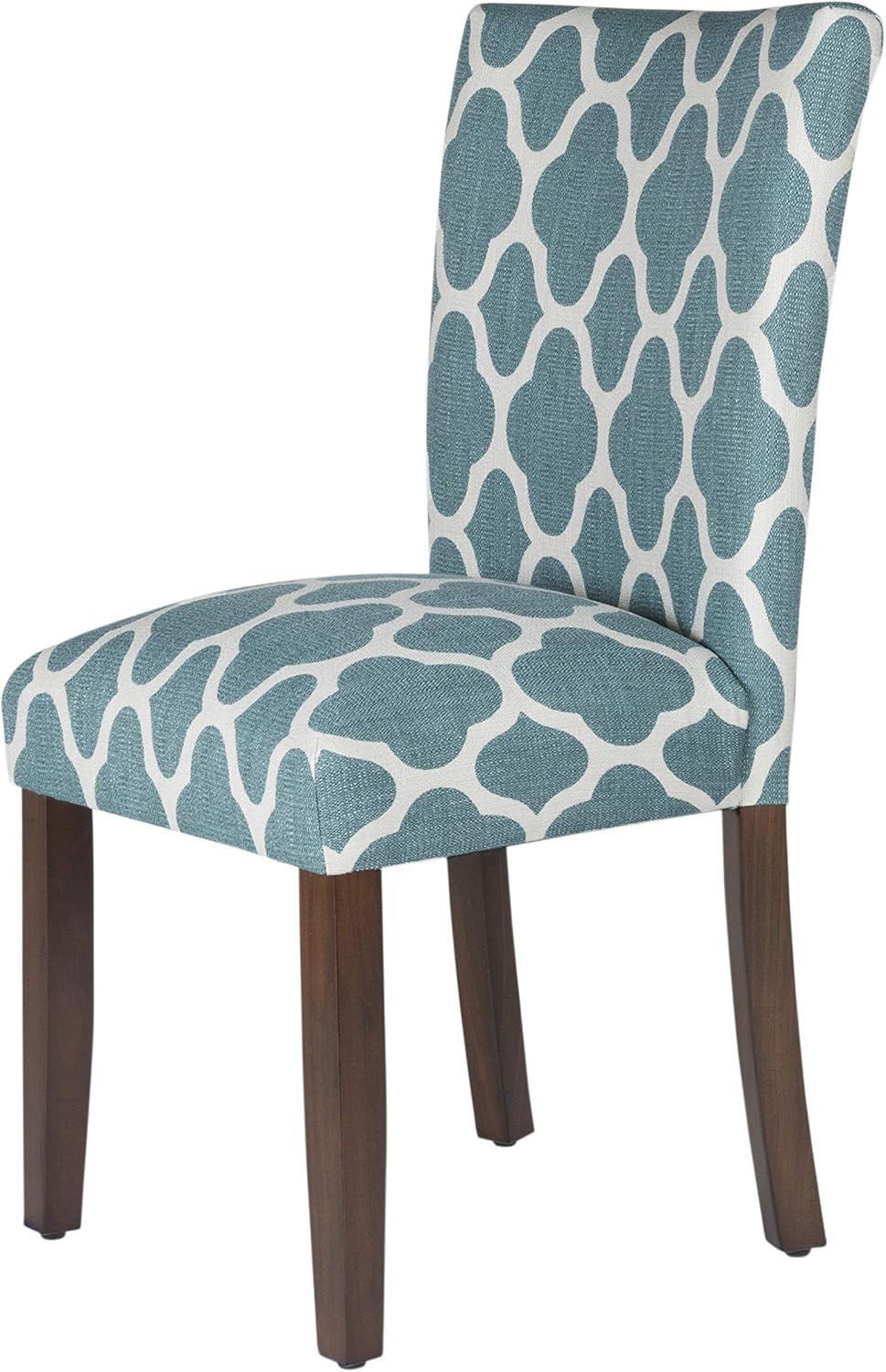 imageHomepop Scalloped Detail Dining ChairUpholstered Parsons Dining Chairs Decorative Home Furniture Cream Textured Woven Set of 2Teal and Cream