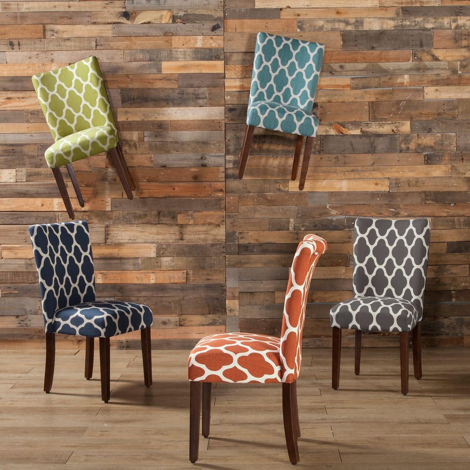 imageHomepop Scalloped Detail Dining ChairUpholstered Parsons Dining Chairs Decorative Home Furniture Cream Textured Woven Set of 2Teal and Cream