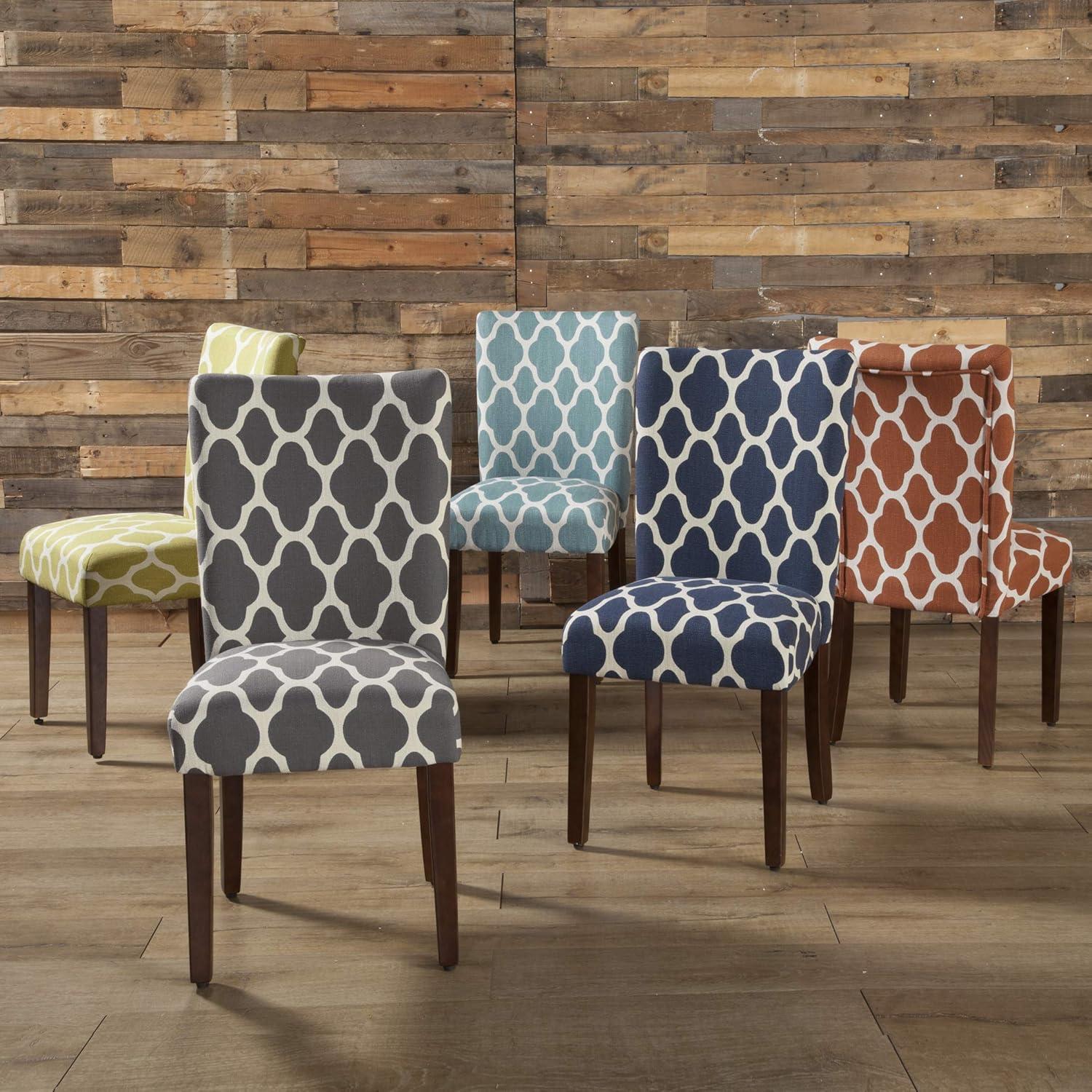 imageHomepop Scalloped Detail Dining ChairUpholstered Parsons Dining Chairs Decorative Home Furniture Cream Textured Woven Set of 2Teal and Cream