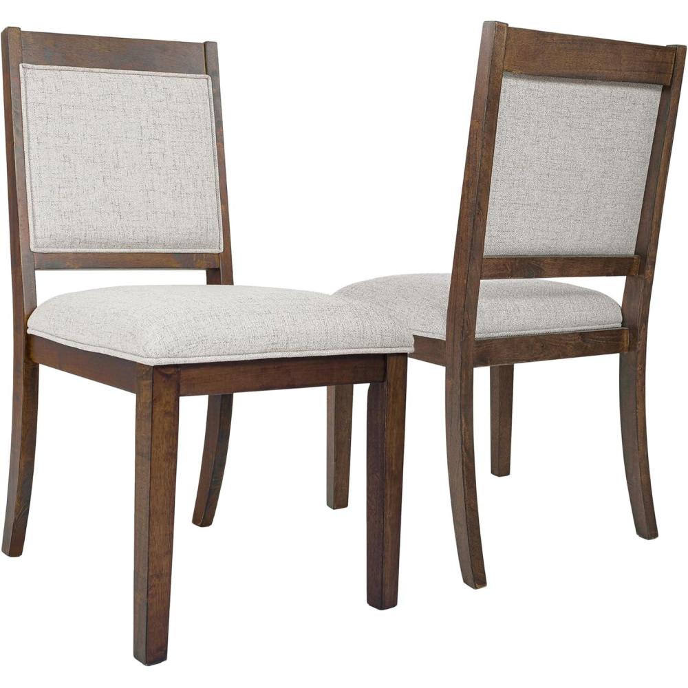 imageHomepop Scalloped Detail Dining ChairUpholstered Parsons Dining Chairs Decorative Home Furniture Cream Textured Woven Set of 2Neutral Textured Solid Set of 2