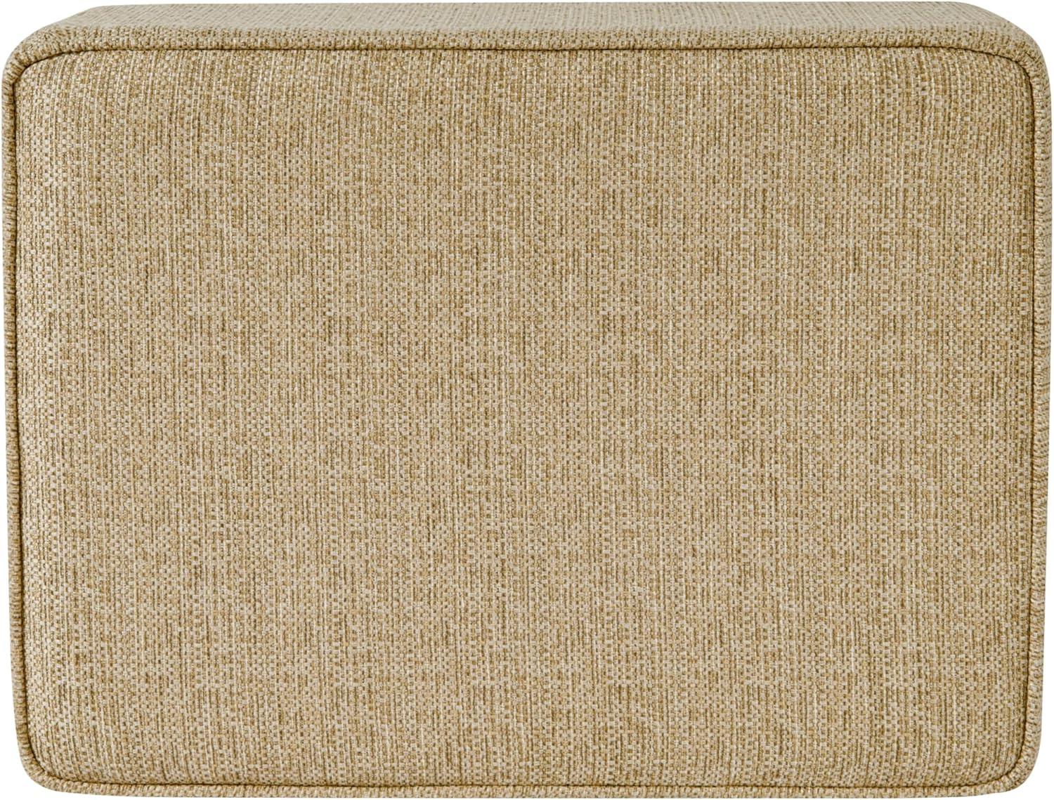 imageHomePop Dinah 24 Storage Ottoman Light Sage Green VelvetCream Woven