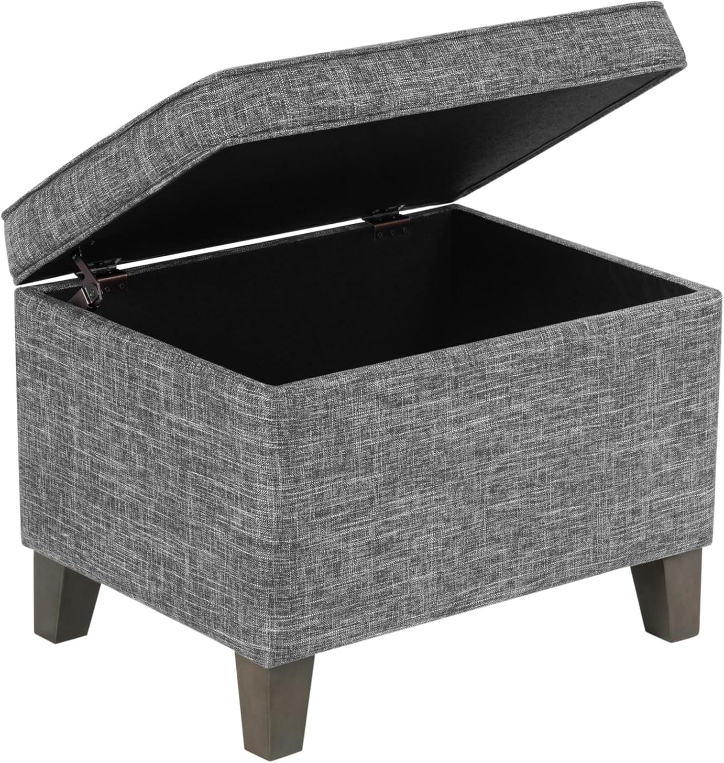imageHomePop Dinah 24 Storage Ottoman Light Sage Green VelvetGrey