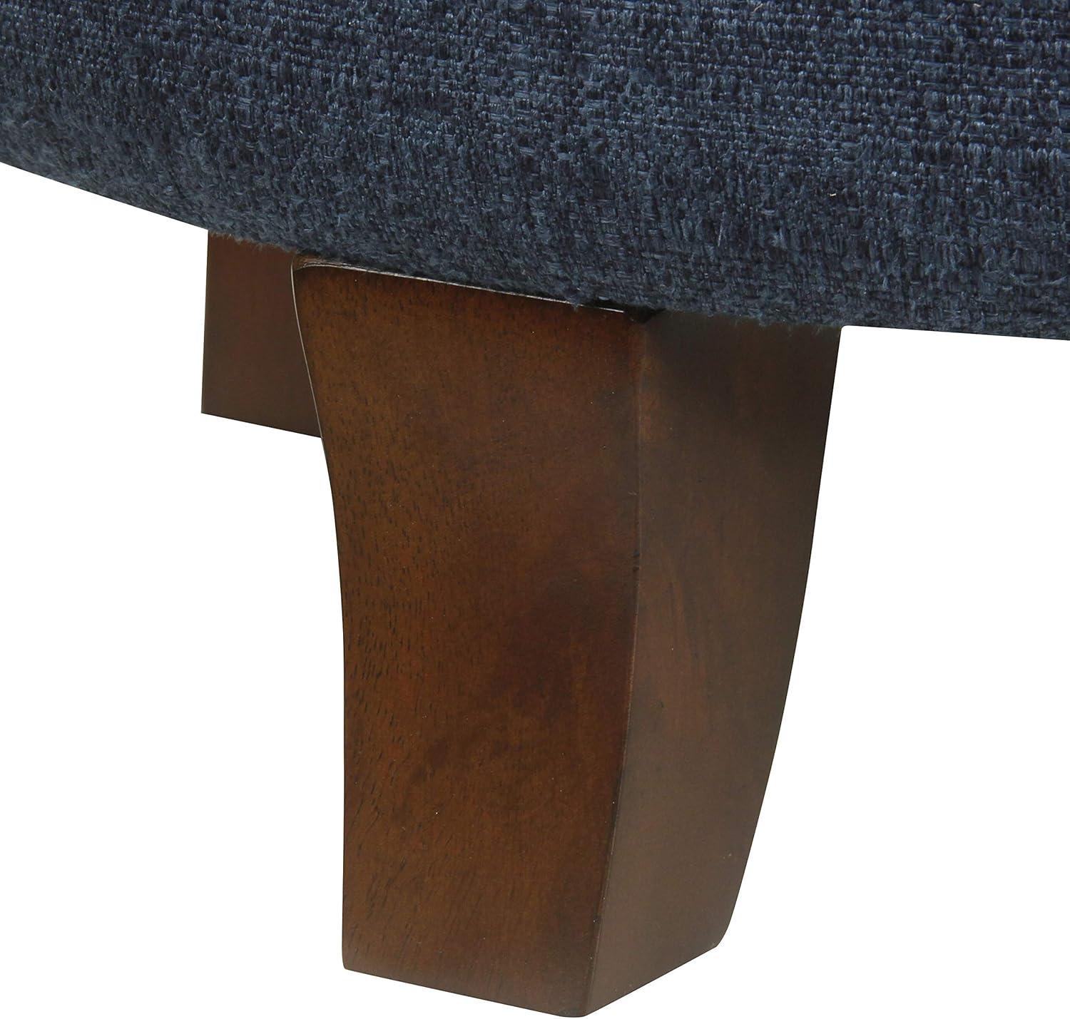 imageHomePop Home Decor Upholstered Round Velvet Tufted Foot Rest Ottoman Ottoman with Storage for Living Room amp Bedroom Decorative Home Furniture Indigo SmallIndigo
