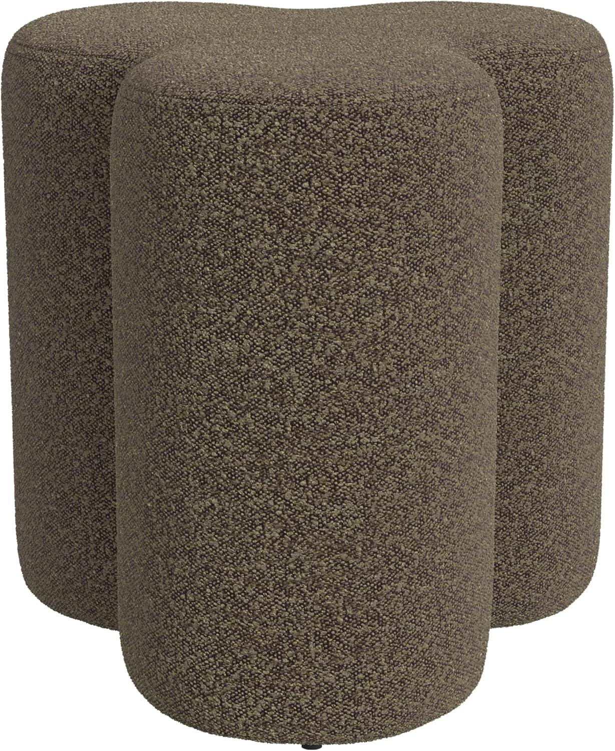 imageHomePop Storage Round Ottoman with Removable Lid Homepop Home DcorUpholstered Round Velvet Foot Rest Ottoman Green VelvetMocha Brown Boucle