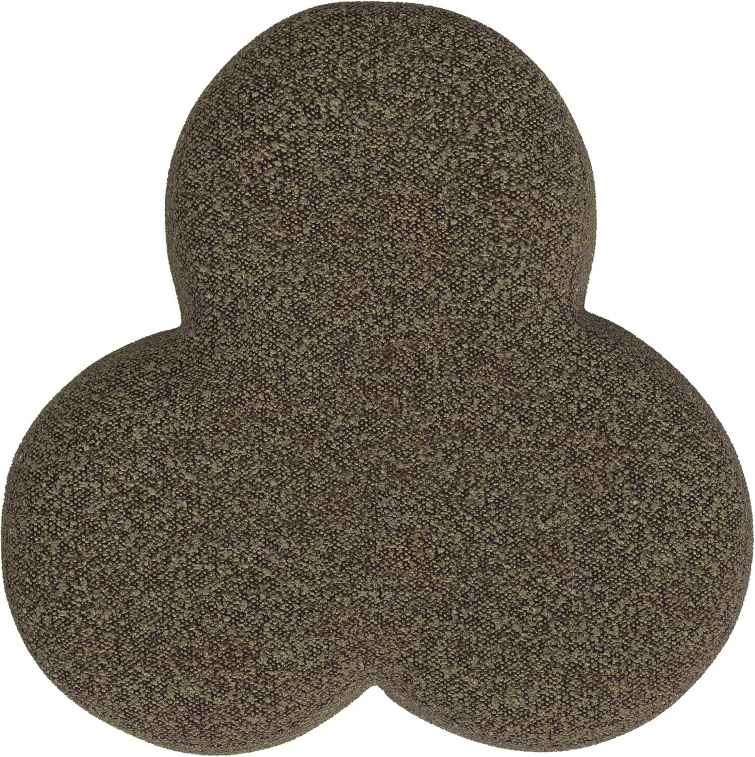 imageHomePop Storage Round Ottoman with Removable Lid Homepop Home DcorUpholstered Round Velvet Foot Rest Ottoman Green VelvetMocha Brown Boucle