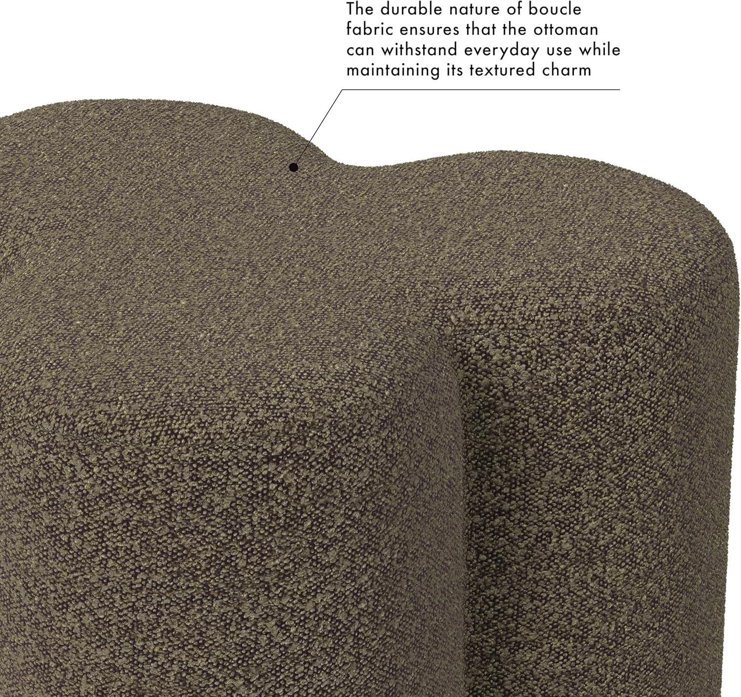 imageHomePop Storage Round Ottoman with Removable Lid Homepop Home DcorUpholstered Round Velvet Foot Rest Ottoman Green VelvetMocha Brown Boucle