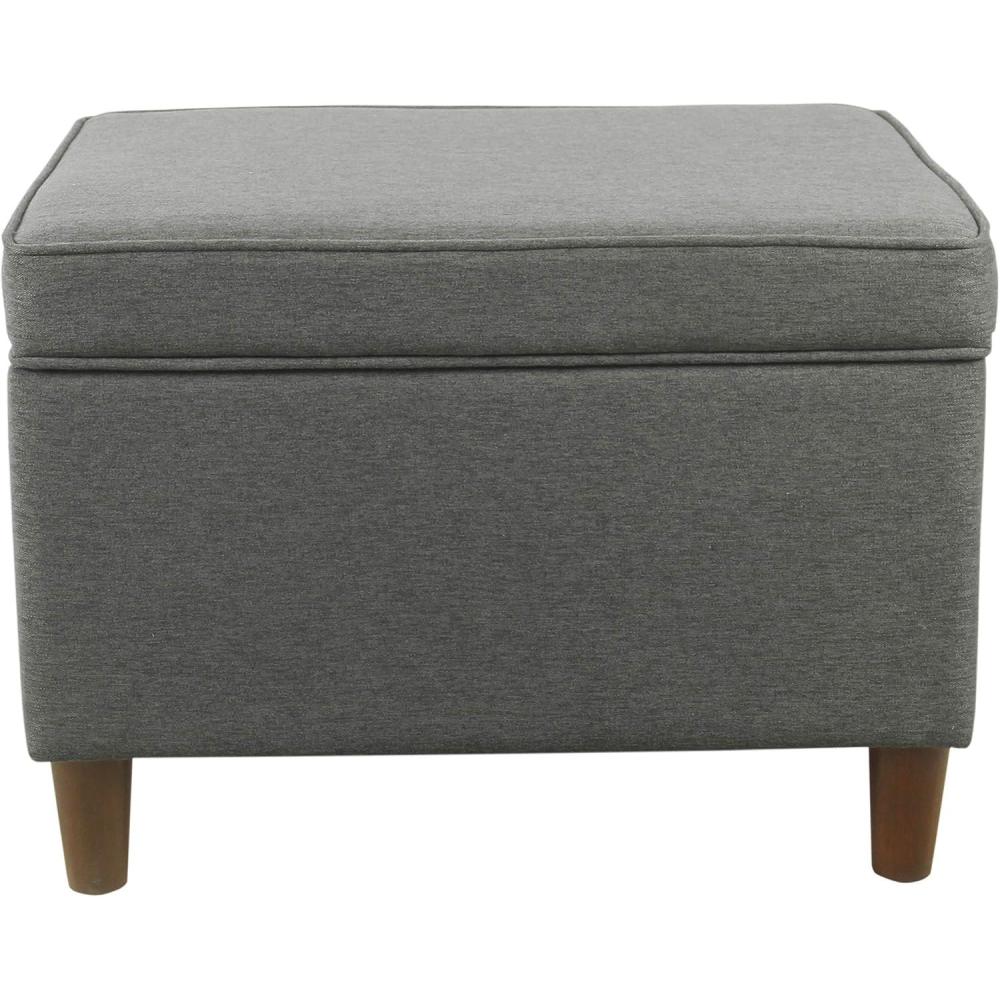 imageHomePop Dinah 24 Storage Ottoman Light Sage Green VelvetGary
