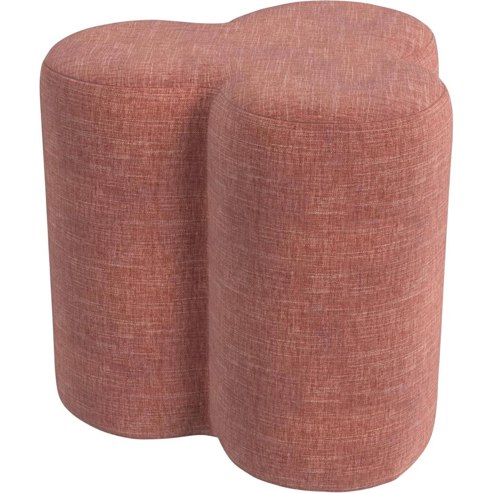 imageHomePop Storage Round Ottoman with Removable Lid Homepop Home DcorUpholstered Round Velvet Foot Rest Ottoman Green VelvetPink Chenille