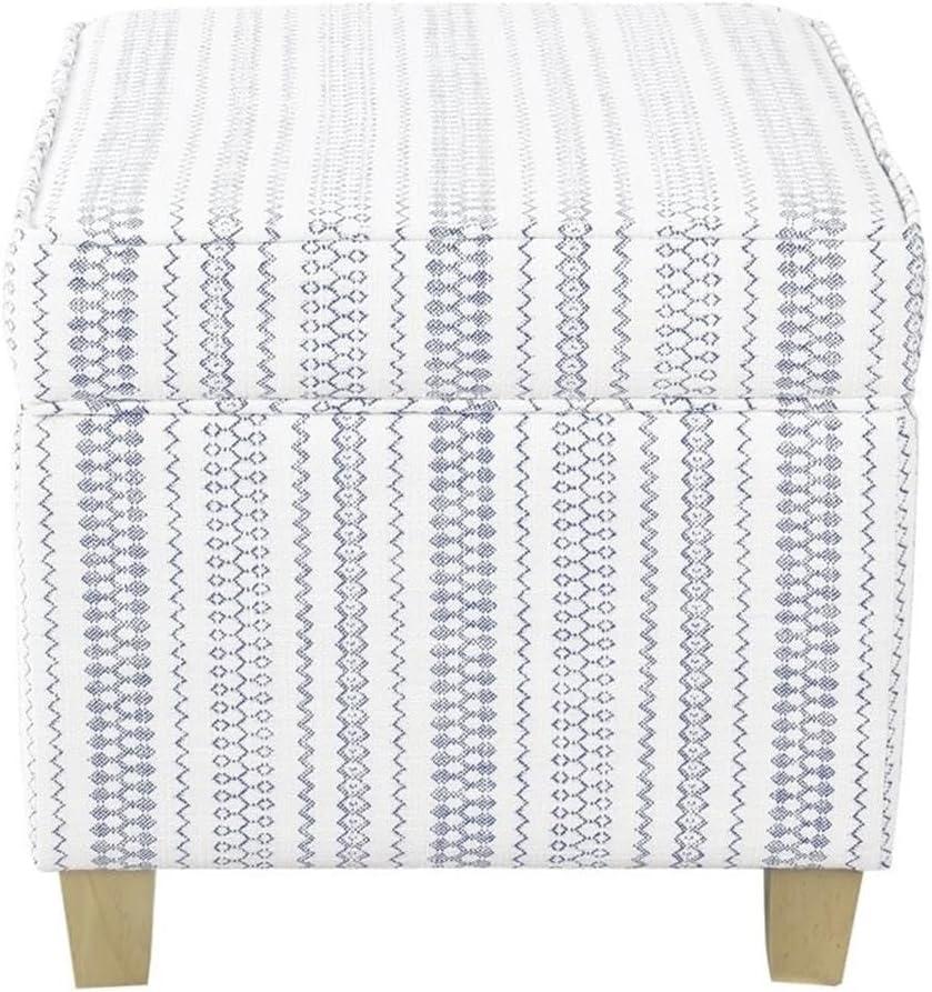 imageHomePop Cube Ottoman HomePop Home Dcor Square Ottoman Cream BoucleBlue