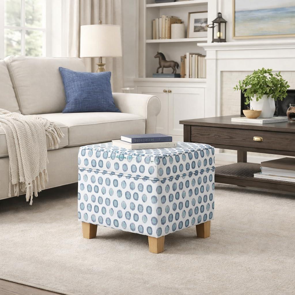 imageHomePop Cube Ottoman HomePop Home Dcor Square Ottoman Cream BoucleGreen