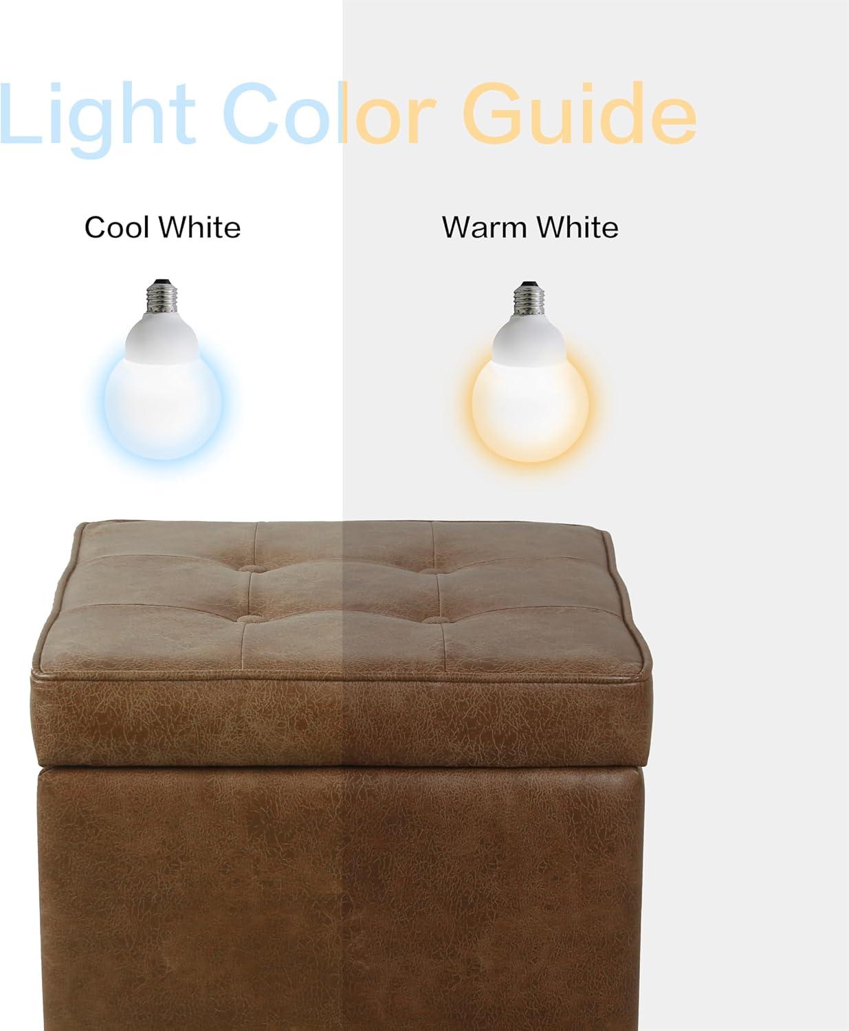 imageHomePop Cube Ottoman HomePop Home Dcor Square Ottoman Cream BoucleLight Brown