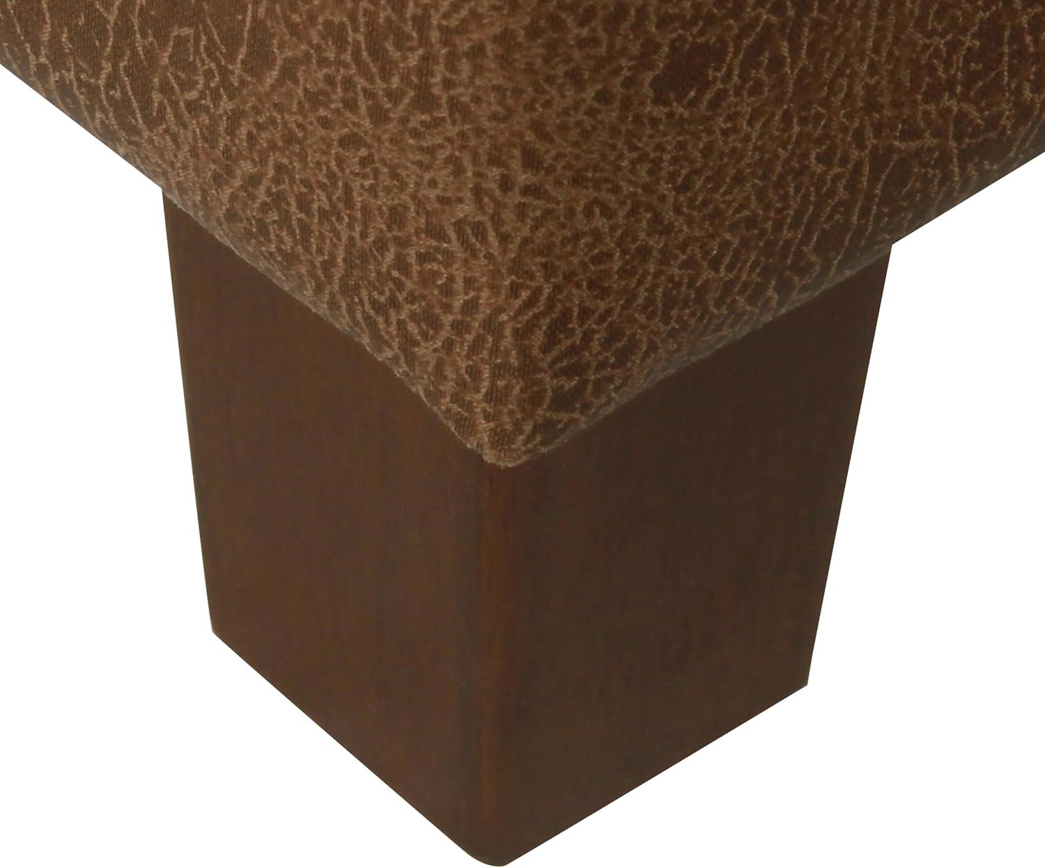 imageHomePop Cube Ottoman HomePop Home Dcor Square Ottoman Cream BoucleLight Brown