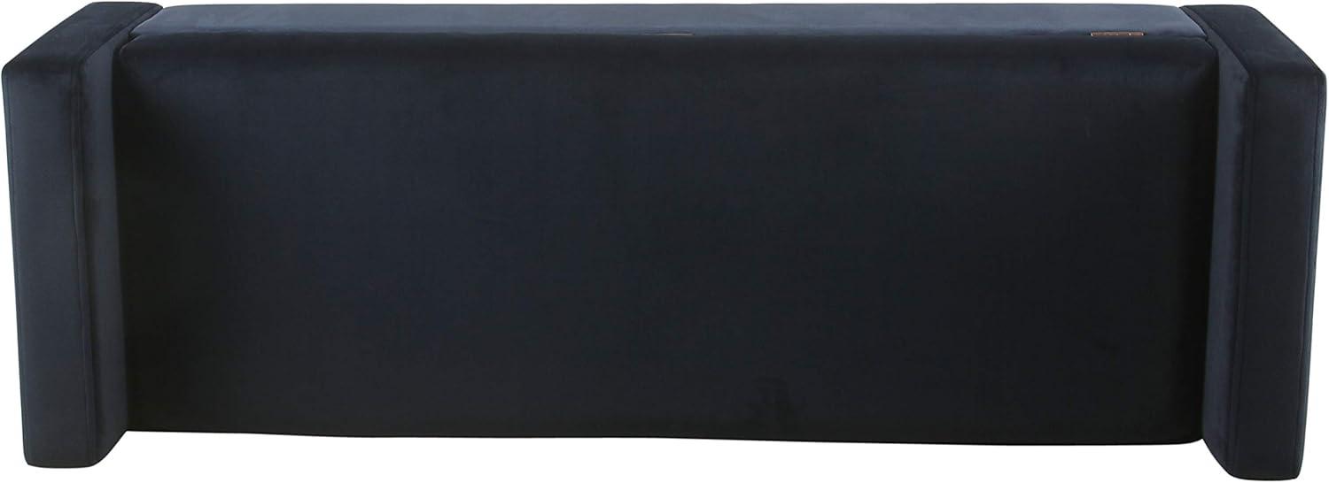 imageHomePop Fulton Storage Bench Muted MintDark Navy Blue