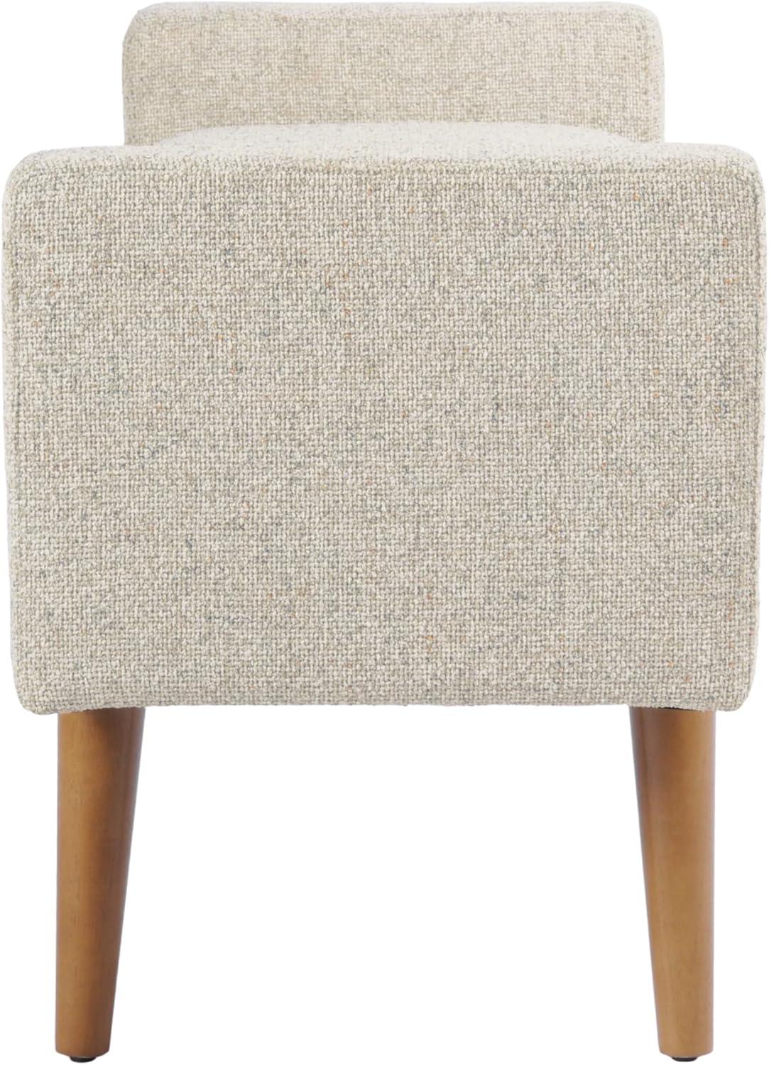 imageHomePop Fulton Storage Bench Muted MintTextured Cream