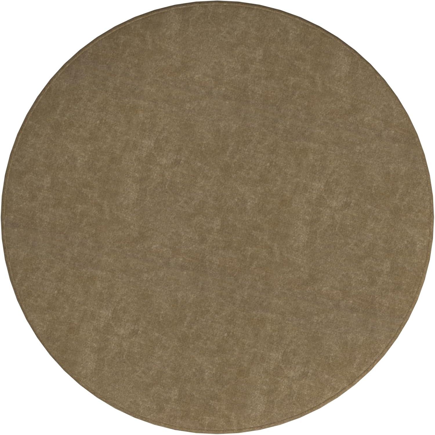 imageHomePop Luna Modern Round OttomanHomepop Home DcorOttoman for Living Room amp Bedroom Pink BoucleMocha Velvet